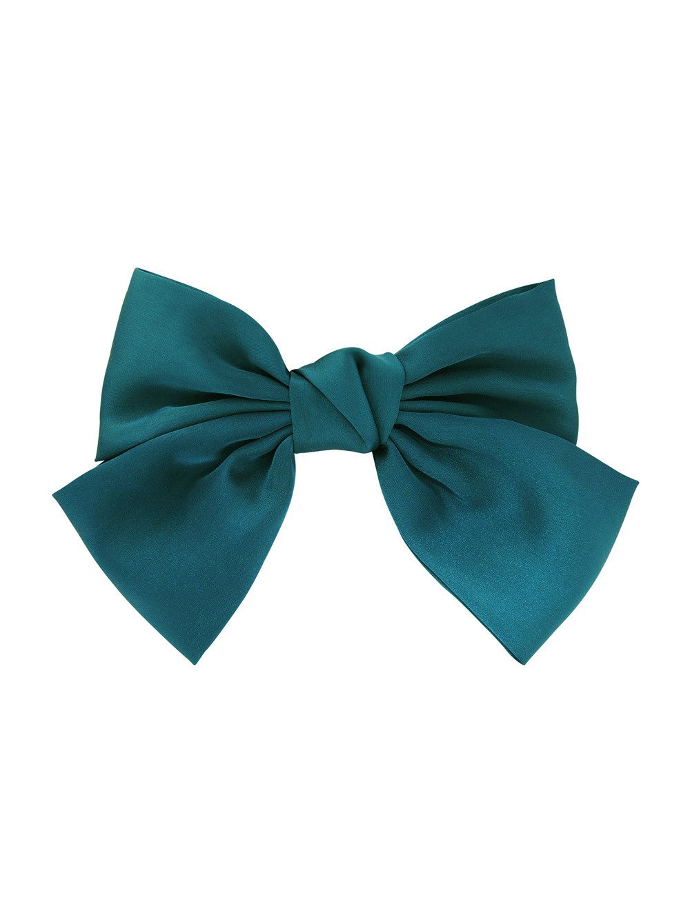 axy Haarspange Schleife-Haarspange mit XL großer Schleife aus Satin, femininer Style Damen Vintage Haarspange Haarklammer