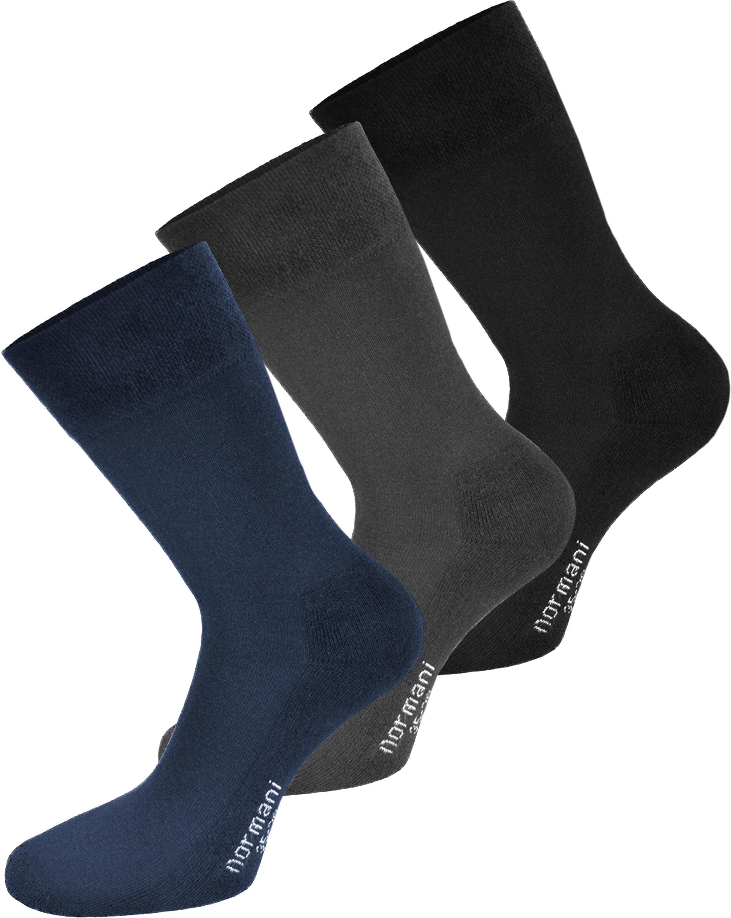 normani Diabetikersocken 6 Paar Komfortsocken mit Softrand (6 Paar) ohne einschneidendes Bündchen