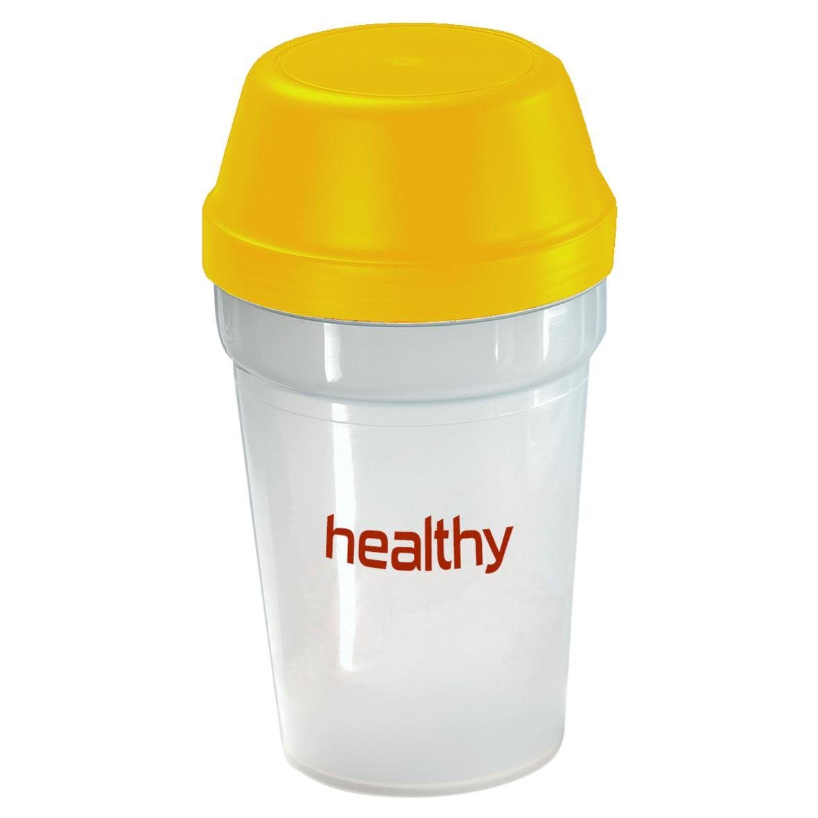 elasto Protein Shaker MULTI auslaufsicherer Fitness shaker 300 ml mit Deckel, Shaker für Eiweiß- & Sportgetränke, BPA-frei, einfache Reinigung