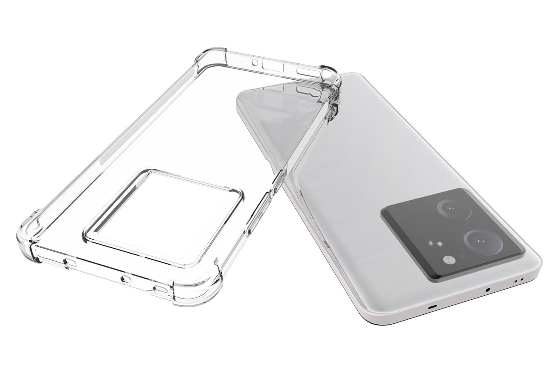 mtb more energy Smartphone-Hülle Clear Armor Case für Xiaomi 13T Pro (6.73), Transparente TPU Schutzhülle Case Backcover mit Anti-Shock Verstärkung – Bild 4 von 5