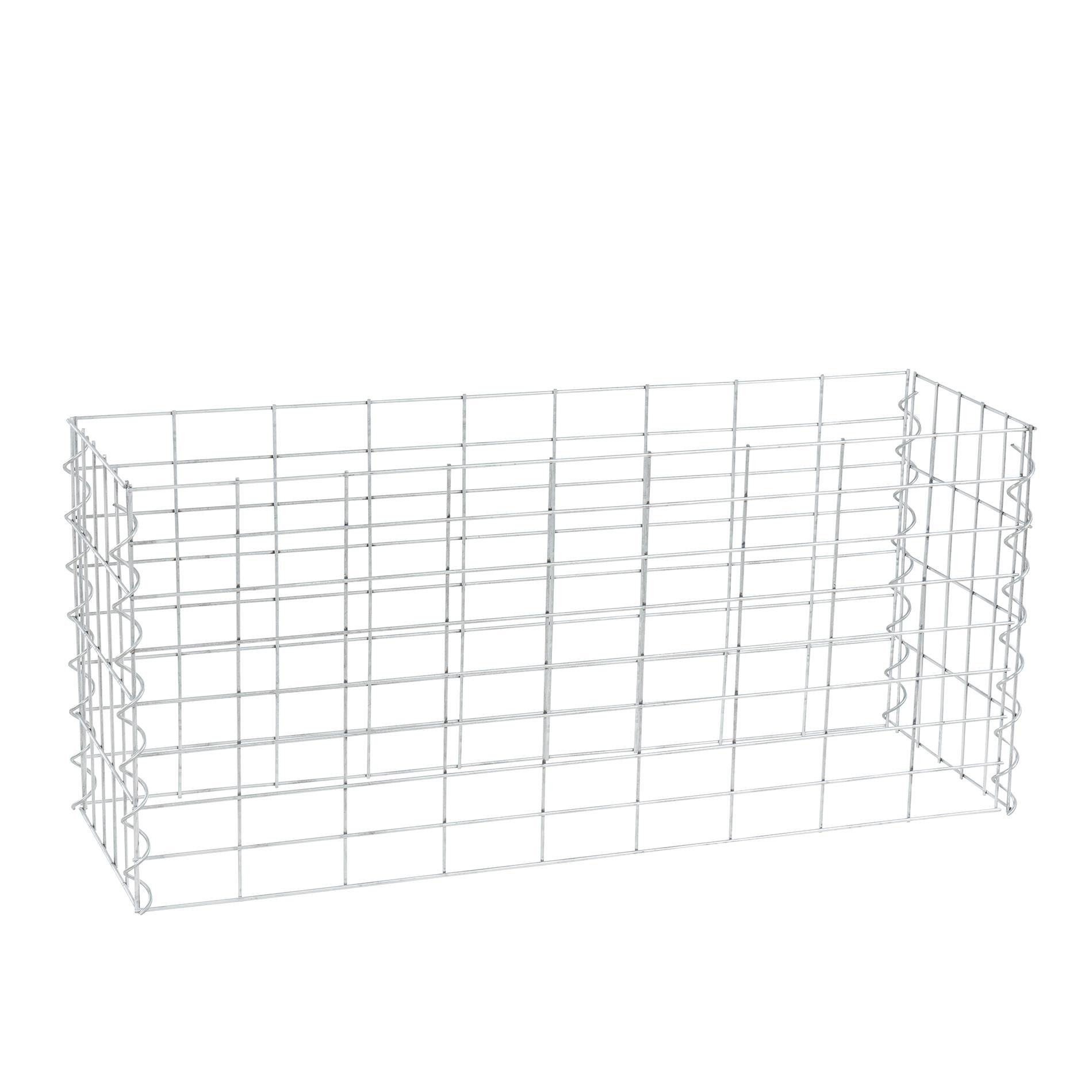 ESTEXO Gabionenzaun Gabionenbank Gabionen Sitzbank WPC 100x30x43cm Gartenbank Draht Bank