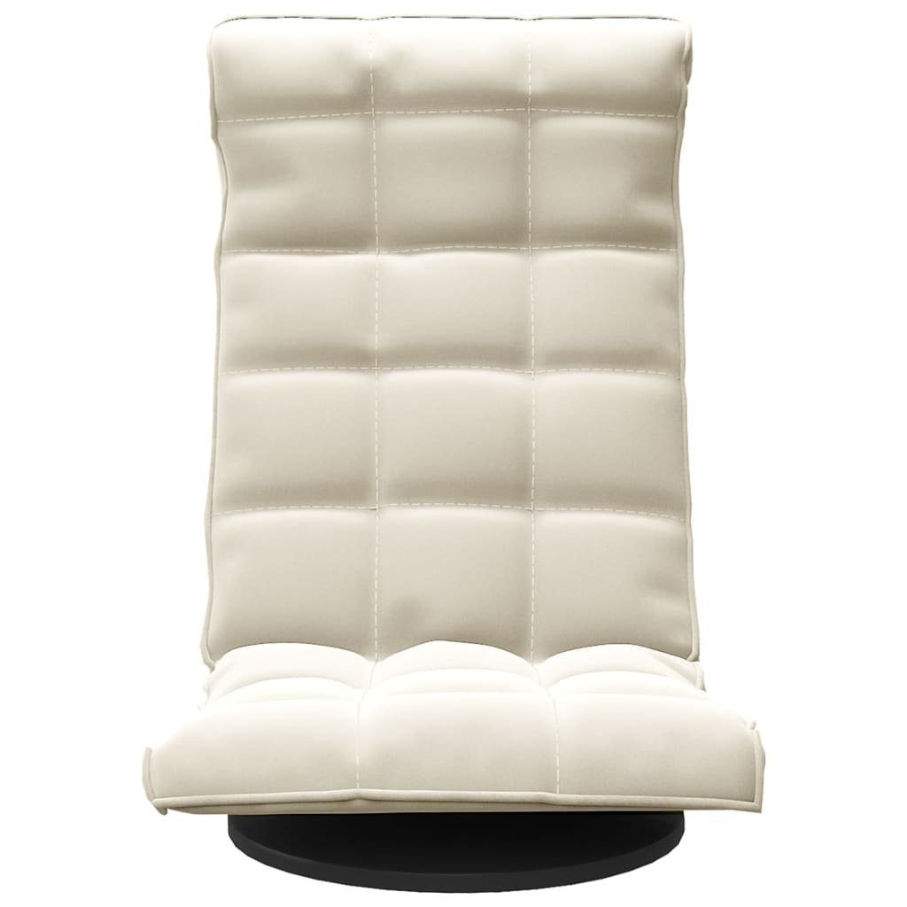 vidaXL Bodenkissen Bodenstuhl Drehbar Creme Samt günstig online kaufen