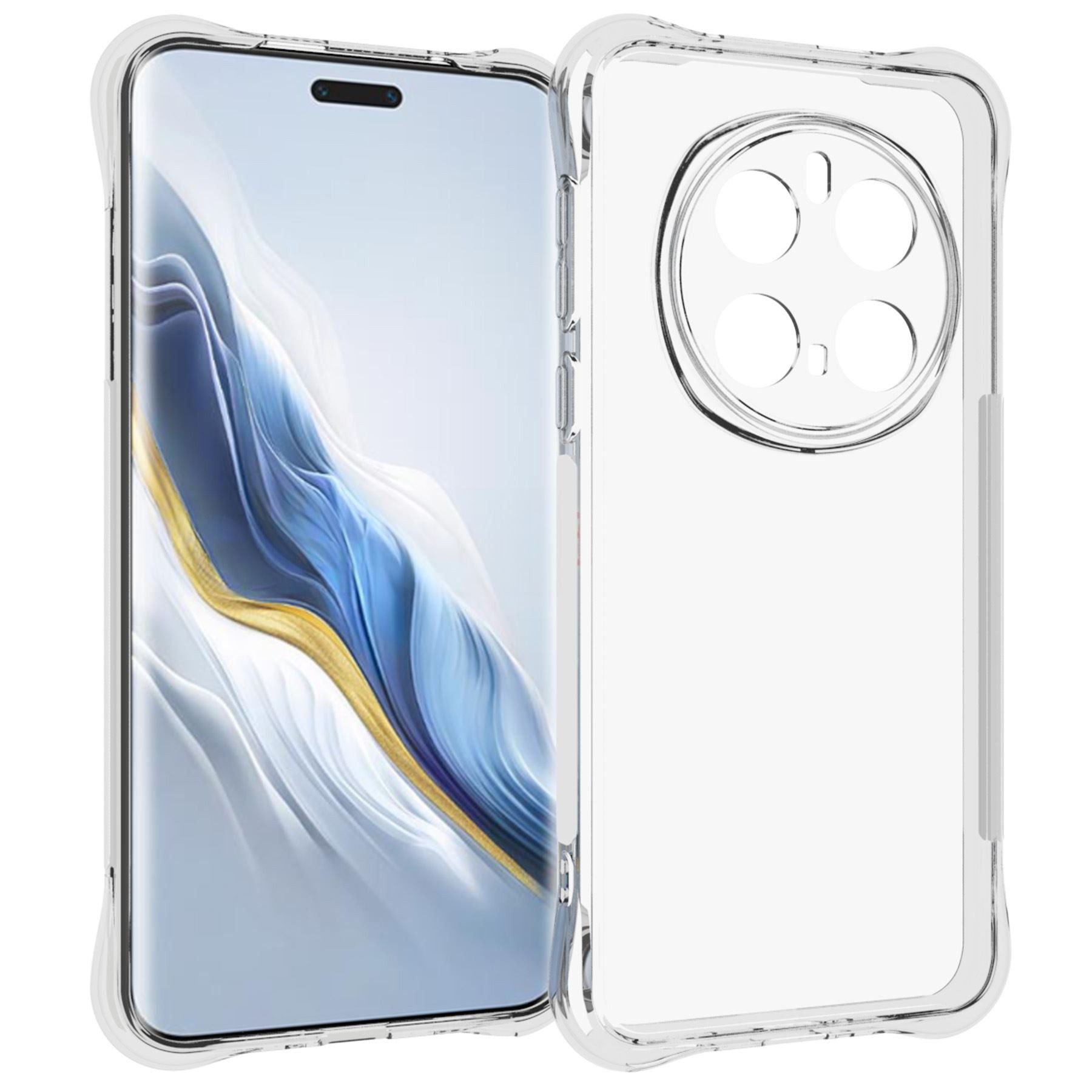 mtb more energy Smartphone-Hülle Clear Armor Case für Honor Magic 7 Pro 5G, Transparente TPU Schutzhülle Case Backcover mit Anti-Shock Verstärkung