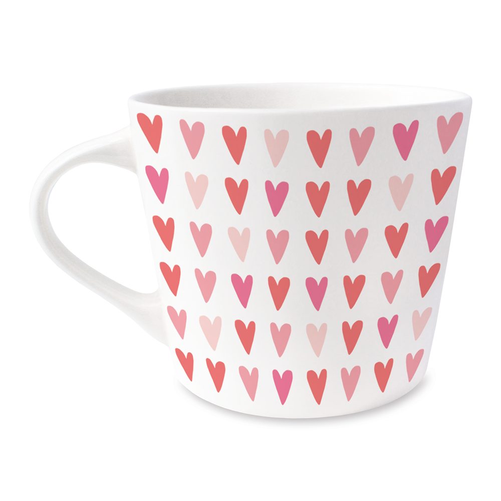 Grafik Werkstatt Tasse Grafik-Werkstatt Kaffee-Tasse Herzen, Porzellan, mit Echtgold veredelt