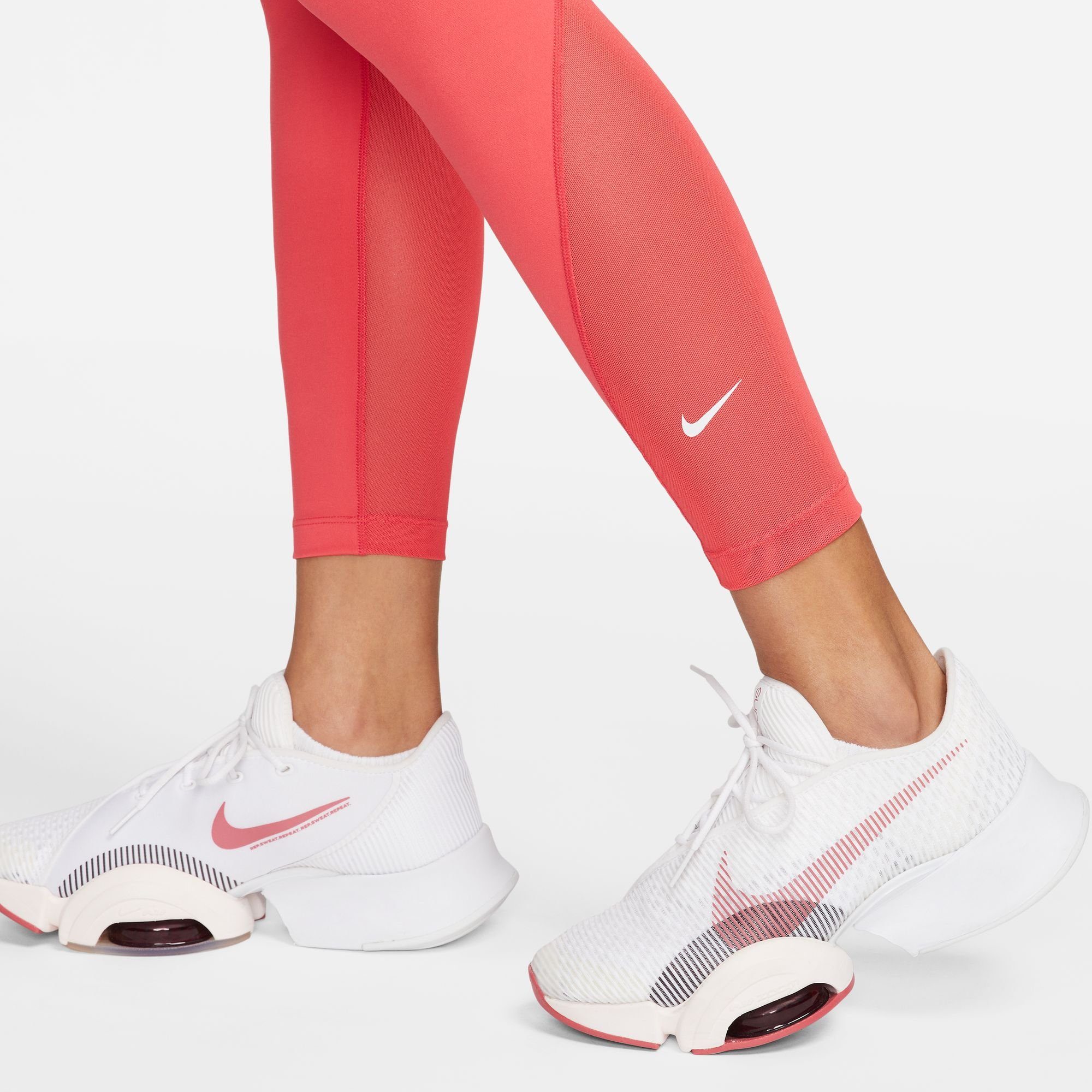 / Nike Trainingstights LEGGINGS WOMEN'S ONE LT FUSION HIGH-WAISTED RED/WHITE