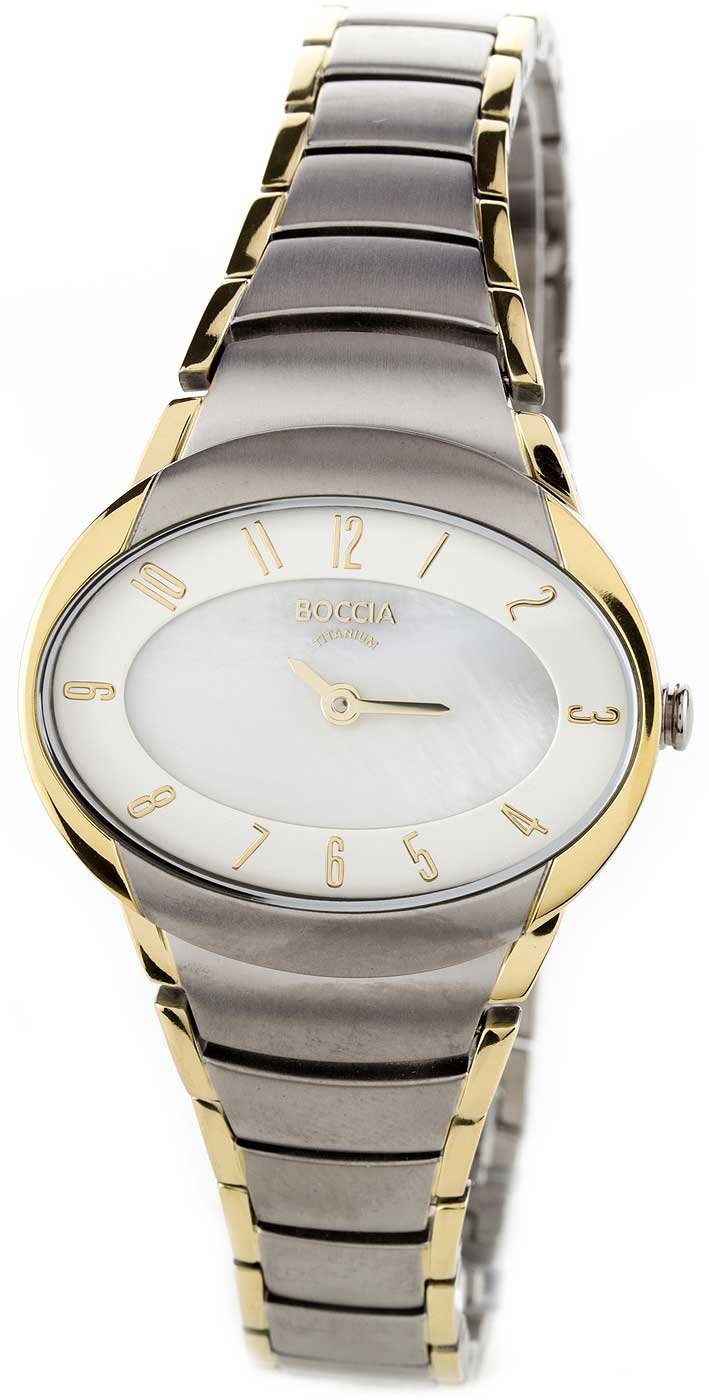 Boccia Quarzuhr Damenuhr Titanuhr - Boccia Modell: 3255-04 günstig online kaufen