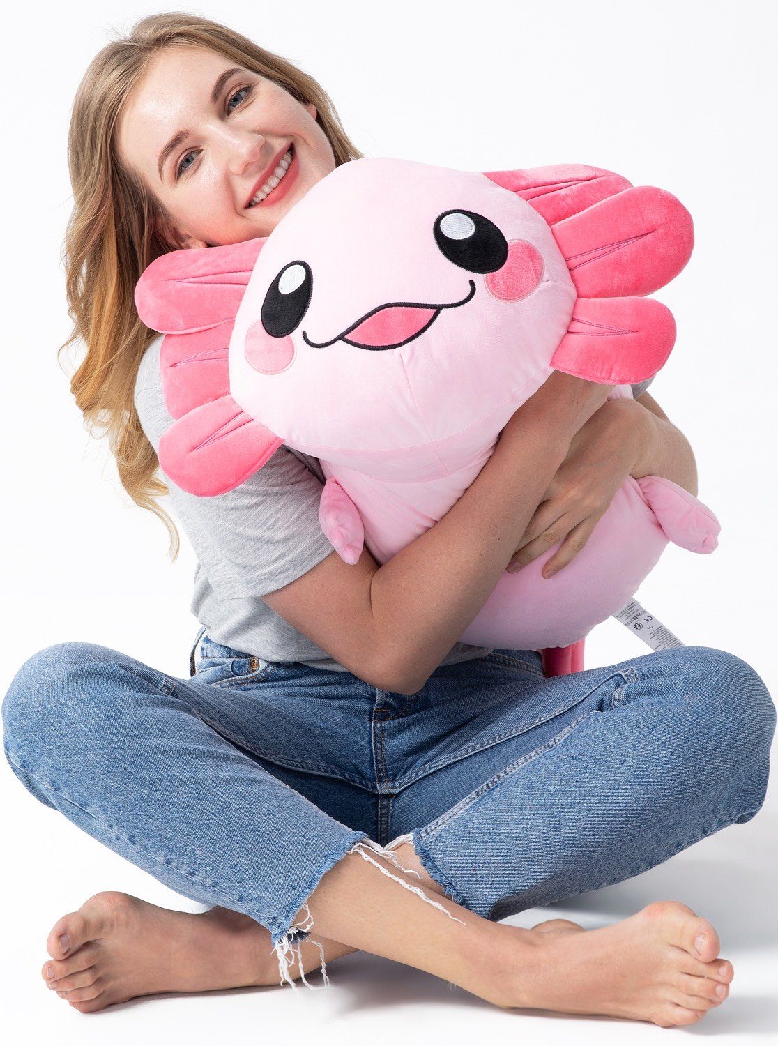 Corimori Kuscheltier XXL Axolotl Kissen für Kinder, bauschig & weich (Gesch günstig online kaufen