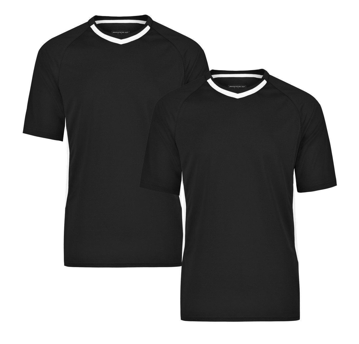 James & Nicholson Funktionsshirt Doppelpack Team-T Herren Funktions Team T-Shirt JN337 (Spar-Set, 2er-Pack) Atmungsaktiv, feuchtigkeitsregulierend und schnell trocknend