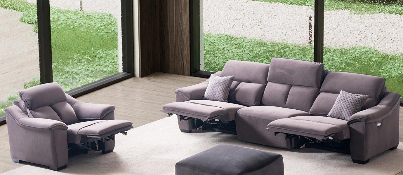 Xlmoebel Polstergarnitur Verstellbare Kino Couch 3+1 Multifunktionssofa Polsterung, (2-tlg), Made in Europa