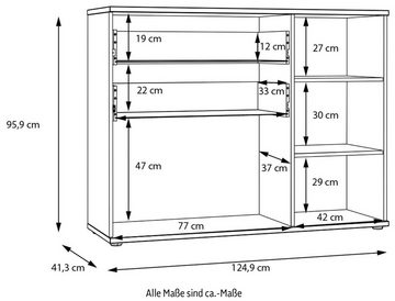 FORTE Highboard, Breite ca. 125 cm