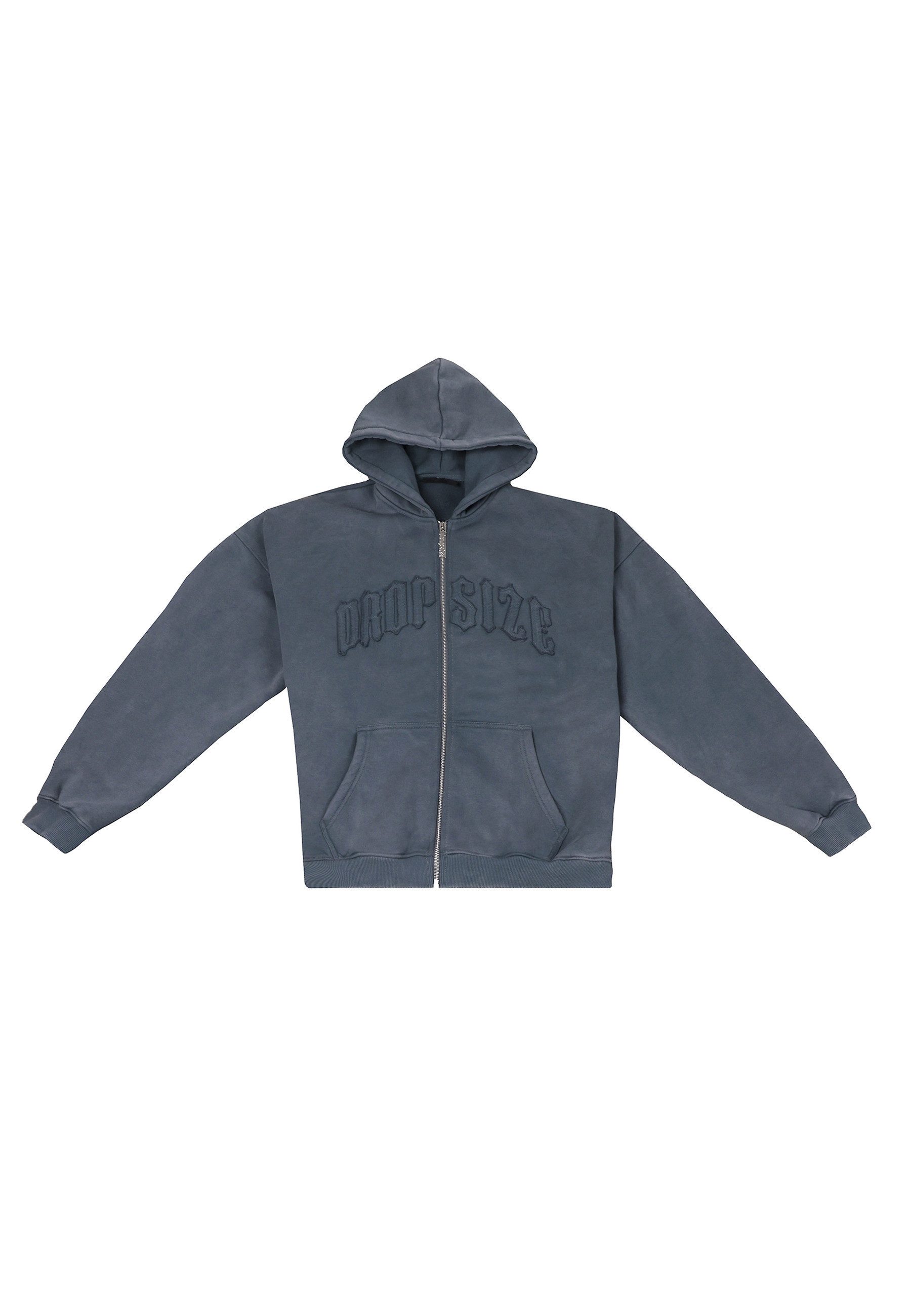 Dropsize Kapuzenpullover Dropsize SUPER HEAVY OVERISZE RAW EDGES ZIP HOODIE (1-tlg)