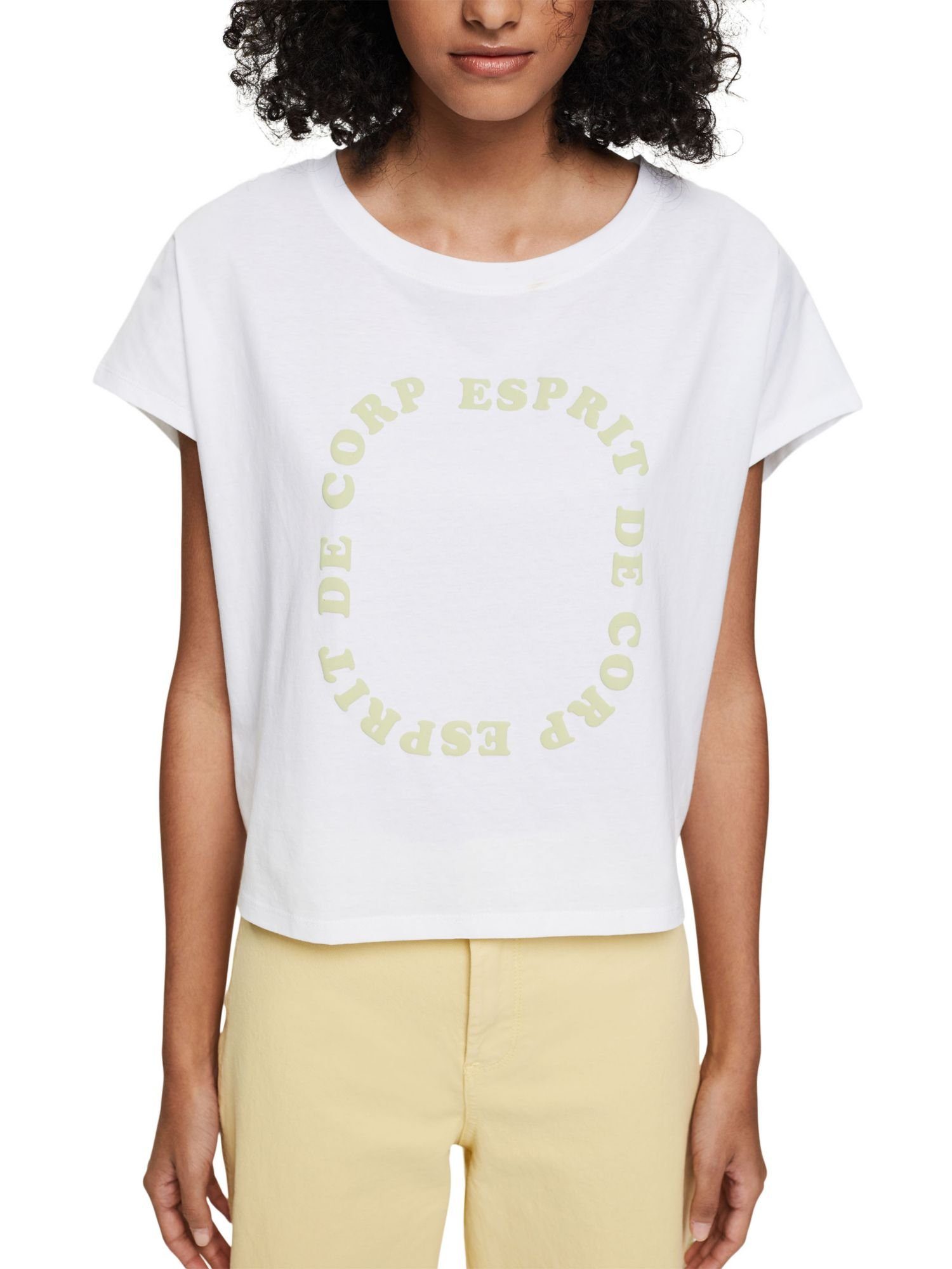 Damen Shirts edc by Esprit T-Shirt T-Shirt mit Logo-Print (1-tlg)