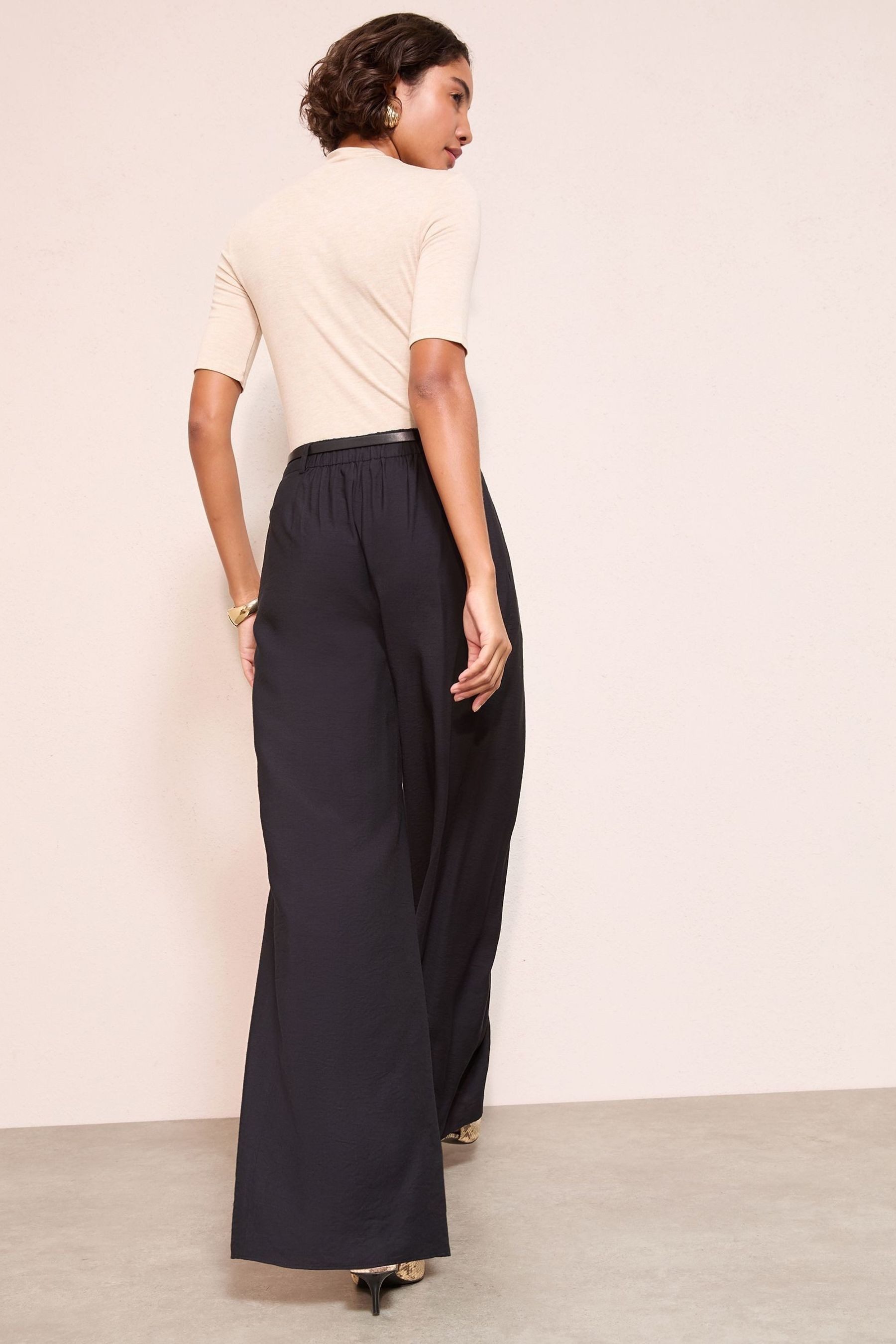 Friends Like These Palazzohose Friends Like These Palazzo-Hose mit Gürtel ( günstig online kaufen