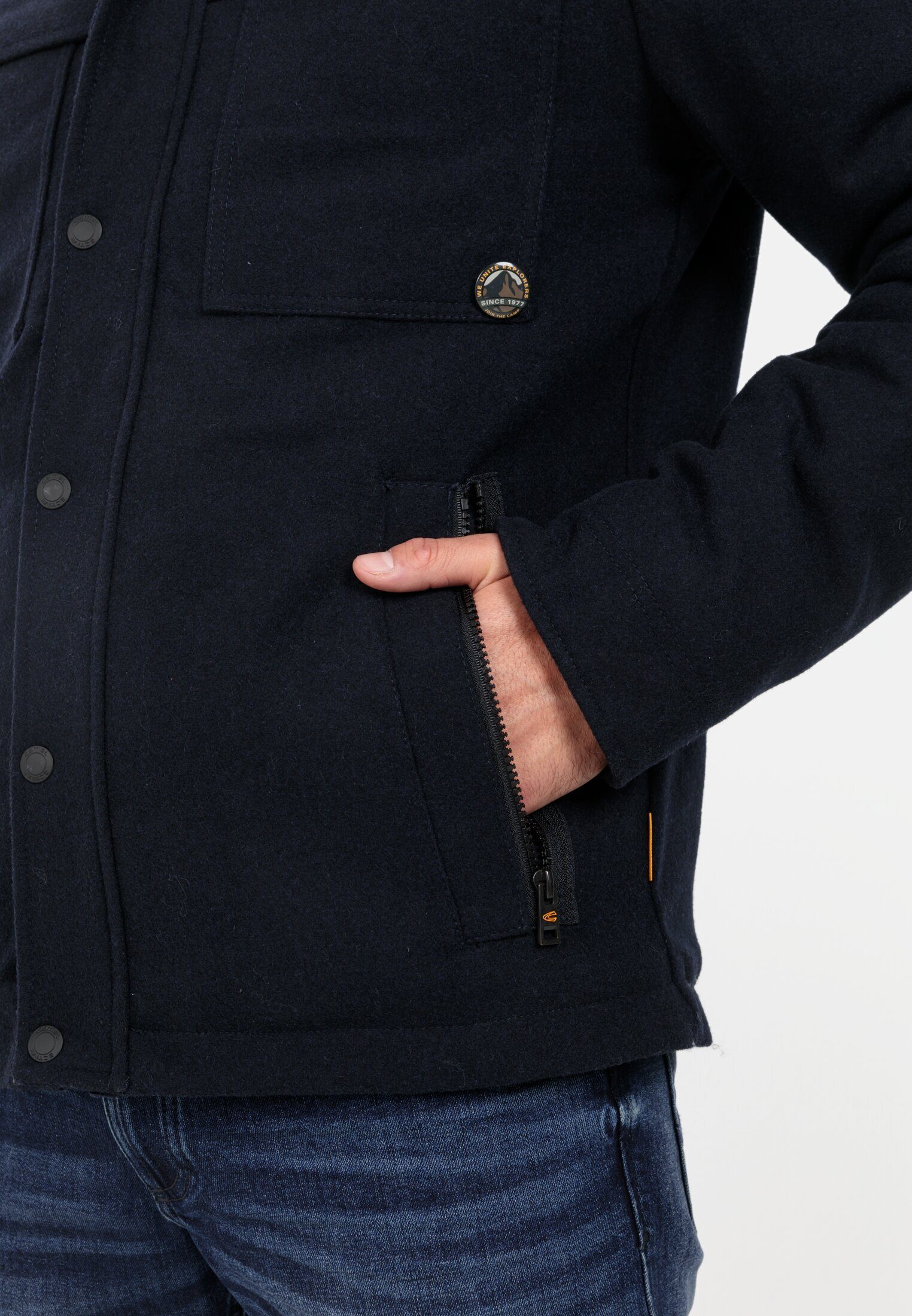 camel active Winterjacke mit einem Steppfutter Langarm