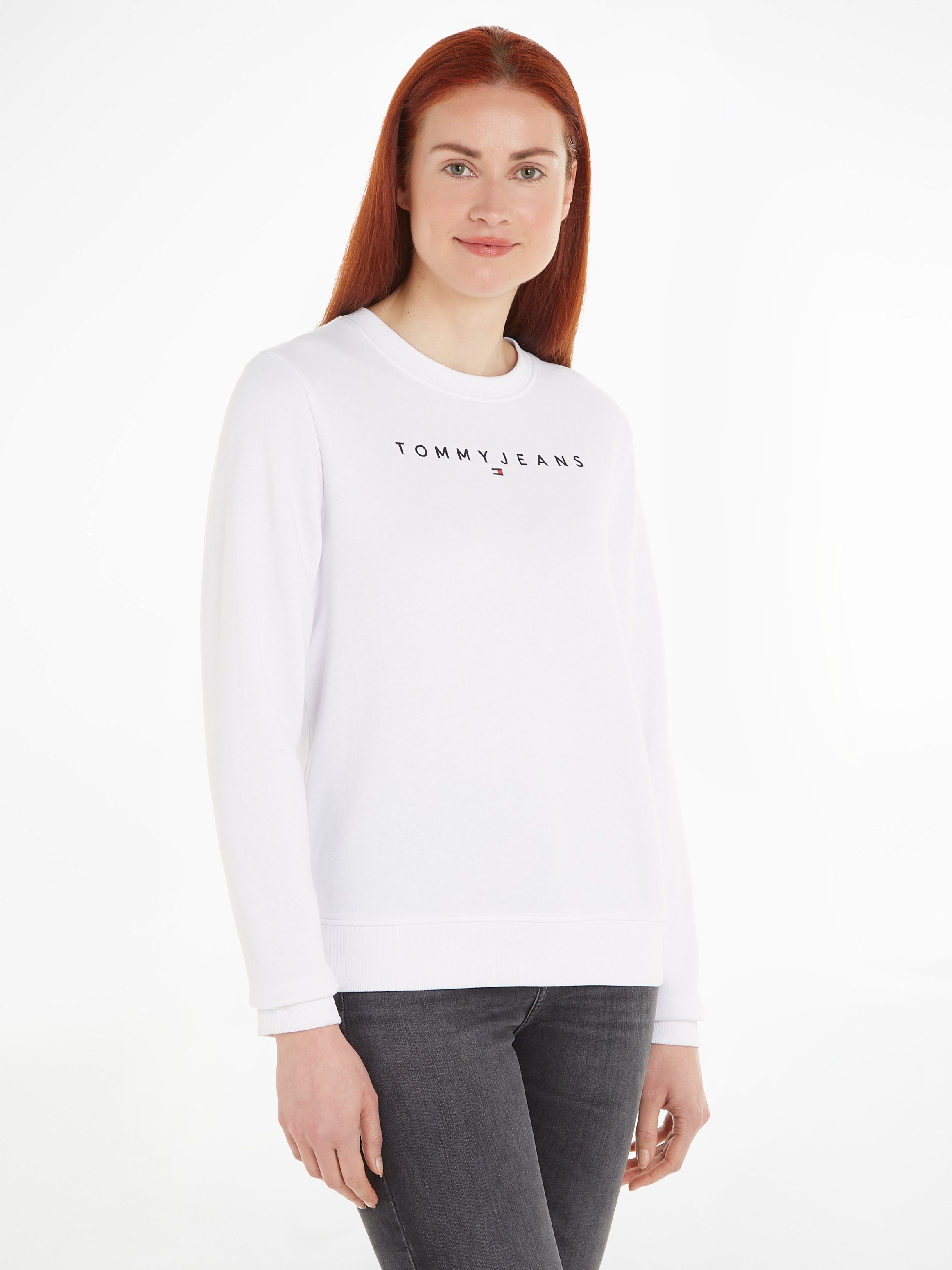 Tommy Jeans Sweatshirt TJW REG LINEAR CREW EXT mit Logostickerei