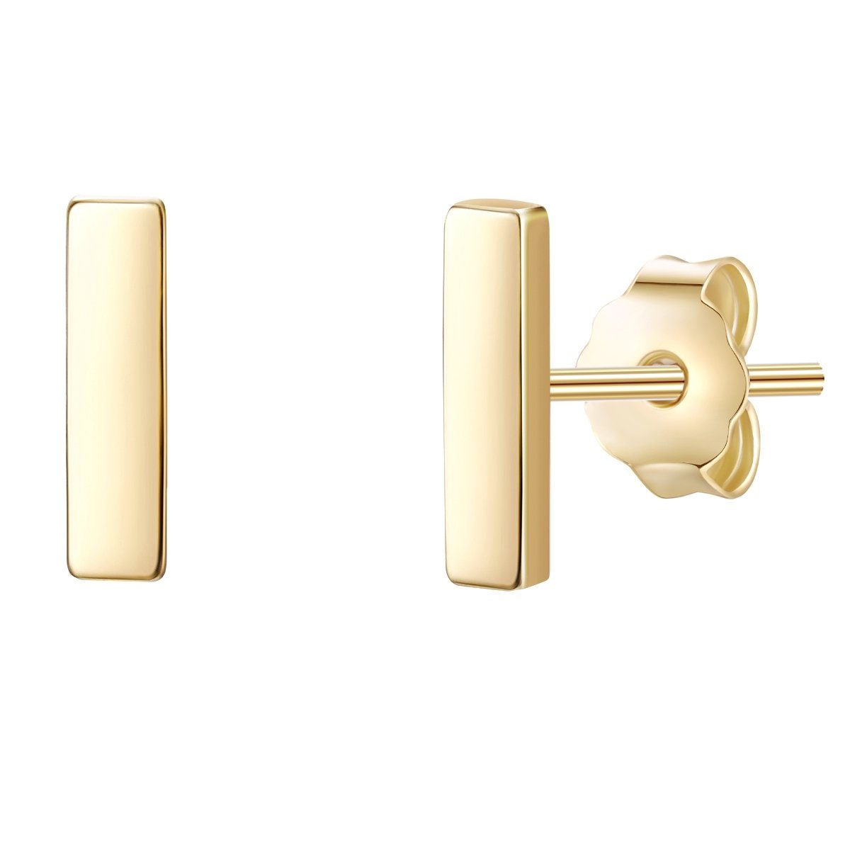 Paar Ohrstecker gelbgold