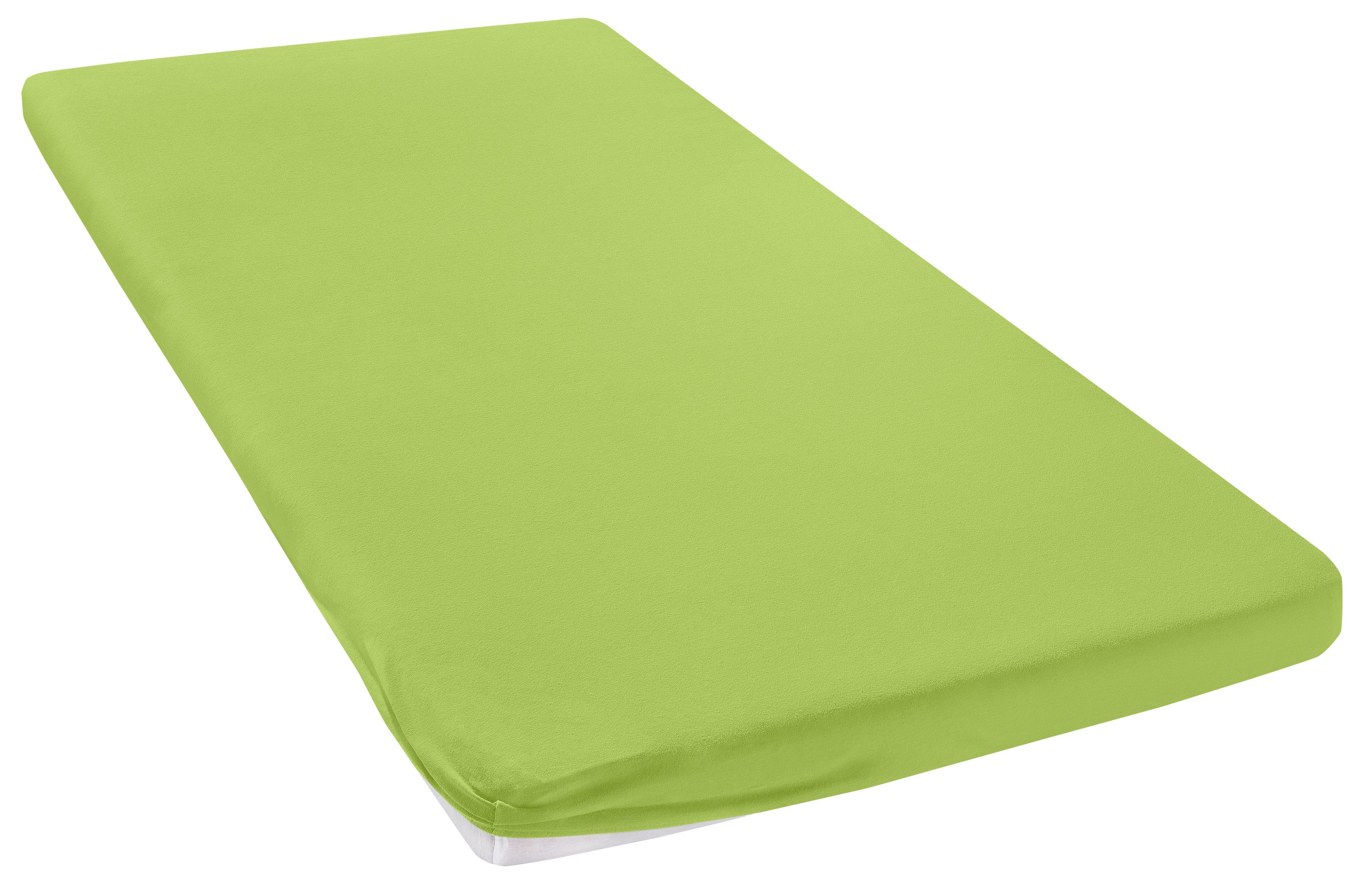 OTTO home Spannbettlaken Topper Basic, in Gr. 90x200, 140x200 oder 180x200 cm, Microfaser-Jersey, Gummizug: rundum, (1 Stück), Baumwolle, Matratzen bis 8 cm Höhe, Bettlaken, Spannbetttuch, Laken