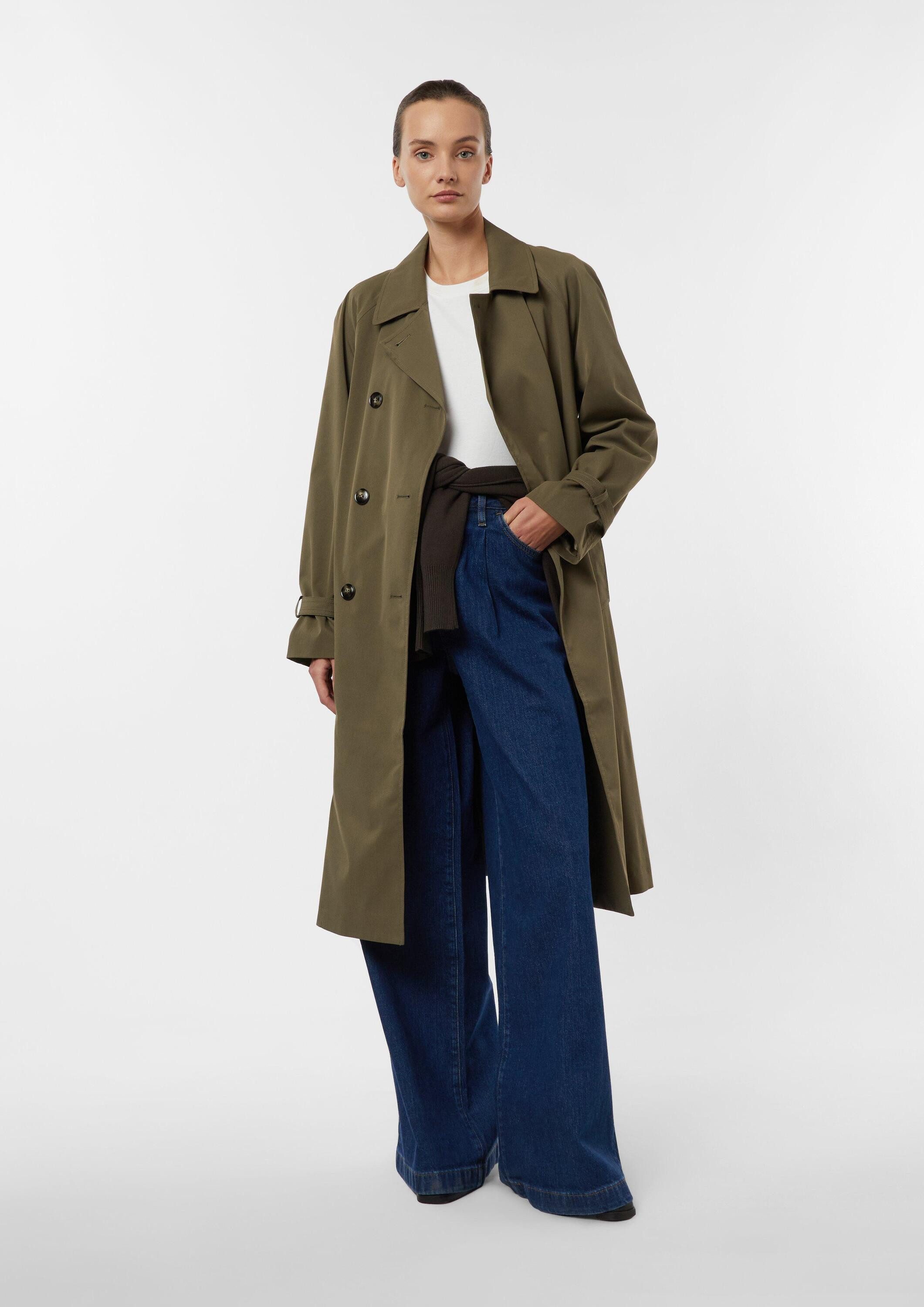 comma Trenchcoat Outdoor-Mantel Klassischer Trenchcoat mit Bindegürtel