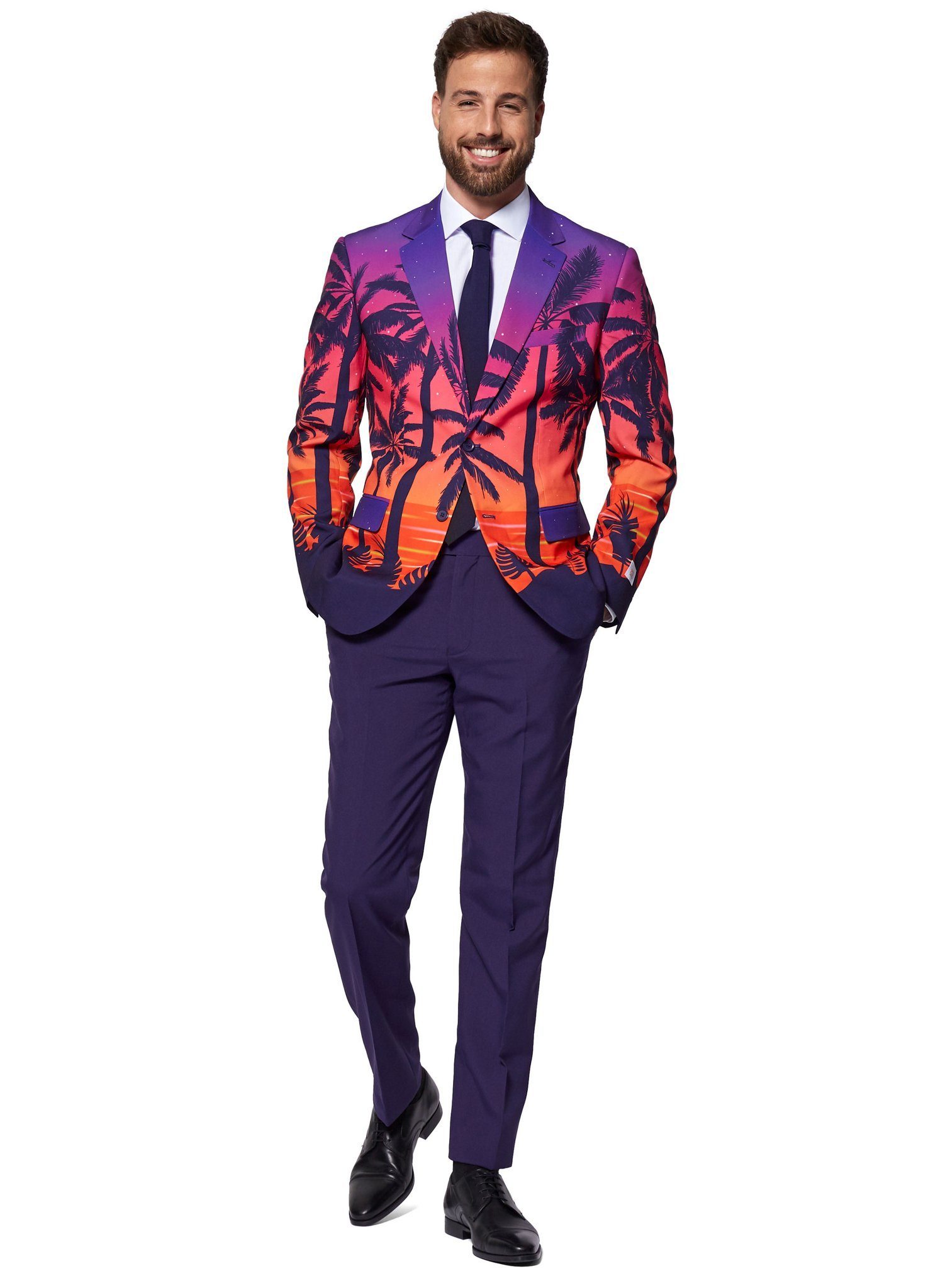 Opposuits Partyanzug Suave Sunset Kostüm Anzug - Sakko für Karneval, Südsee günstig online kaufen