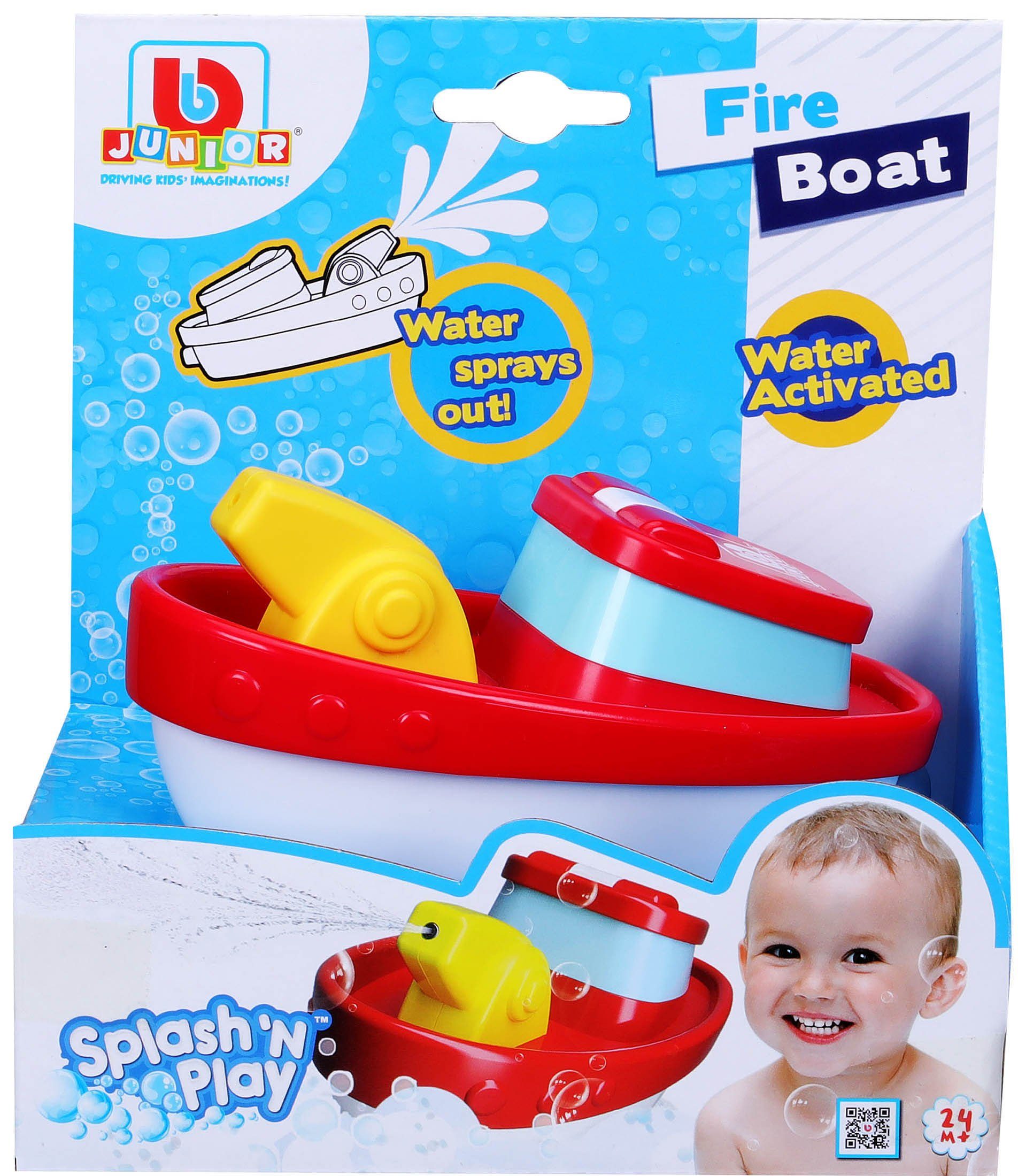 15 bbJunior Splash'N FireBoat Wasserspritzfunktion Badespielzeug - mit cm, Play