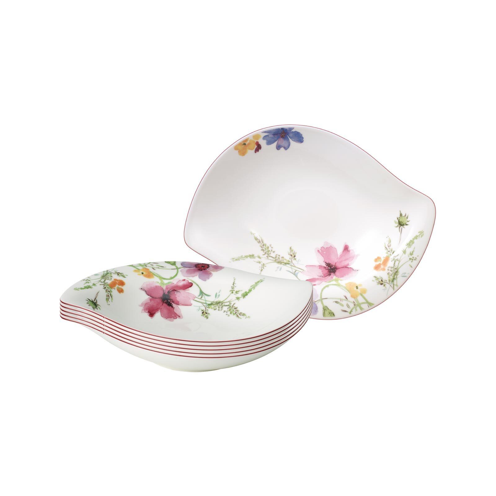 Villeroy & Boch Schale Mariefleur Serve & Salad Schalen 250 ml 6er Set, Porzellan, (6 Schalen, 6-tlg)
