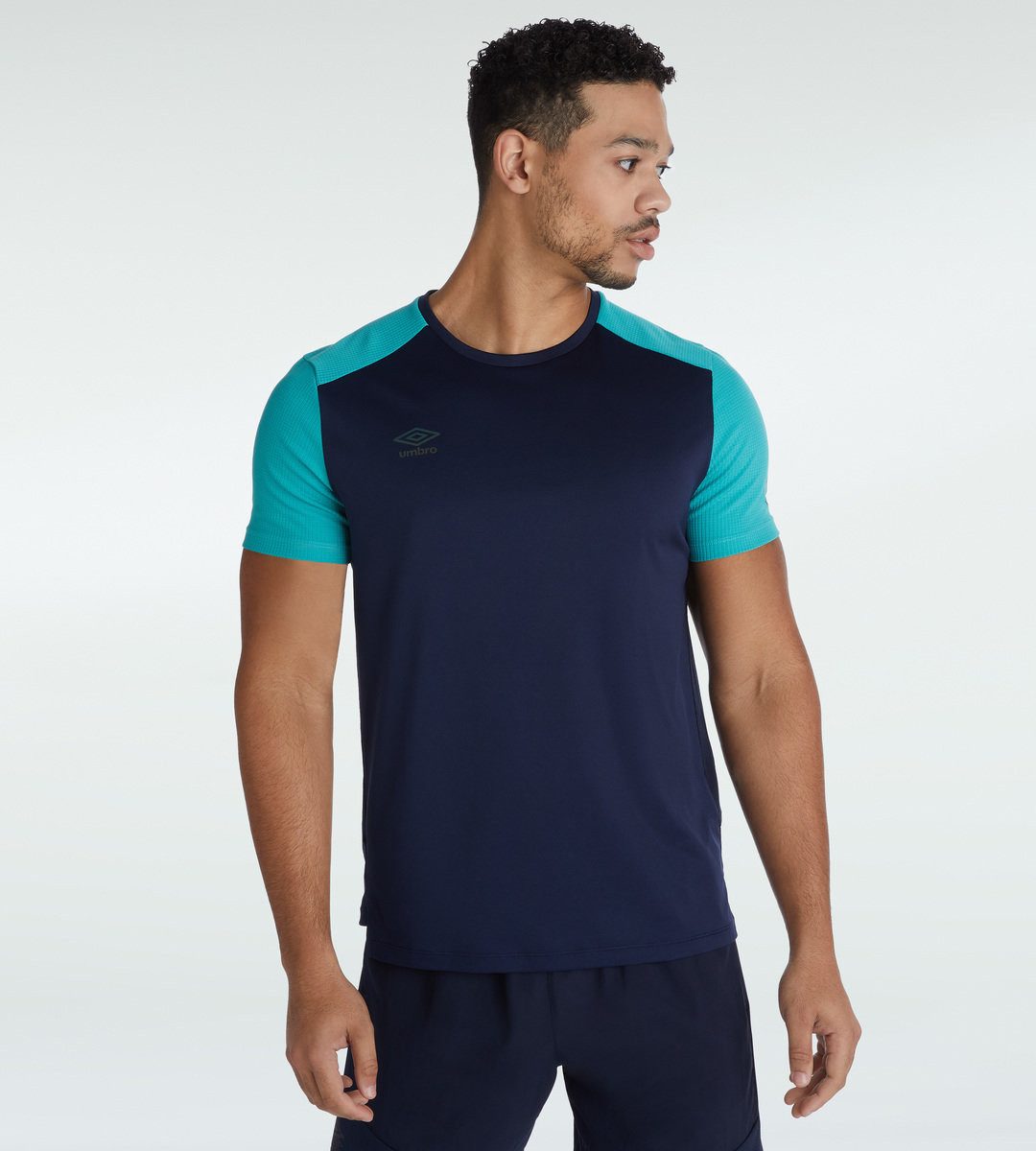 Umbro T-Shirt Trainings Pro Training Poly Tee navyblau/aqua Herren