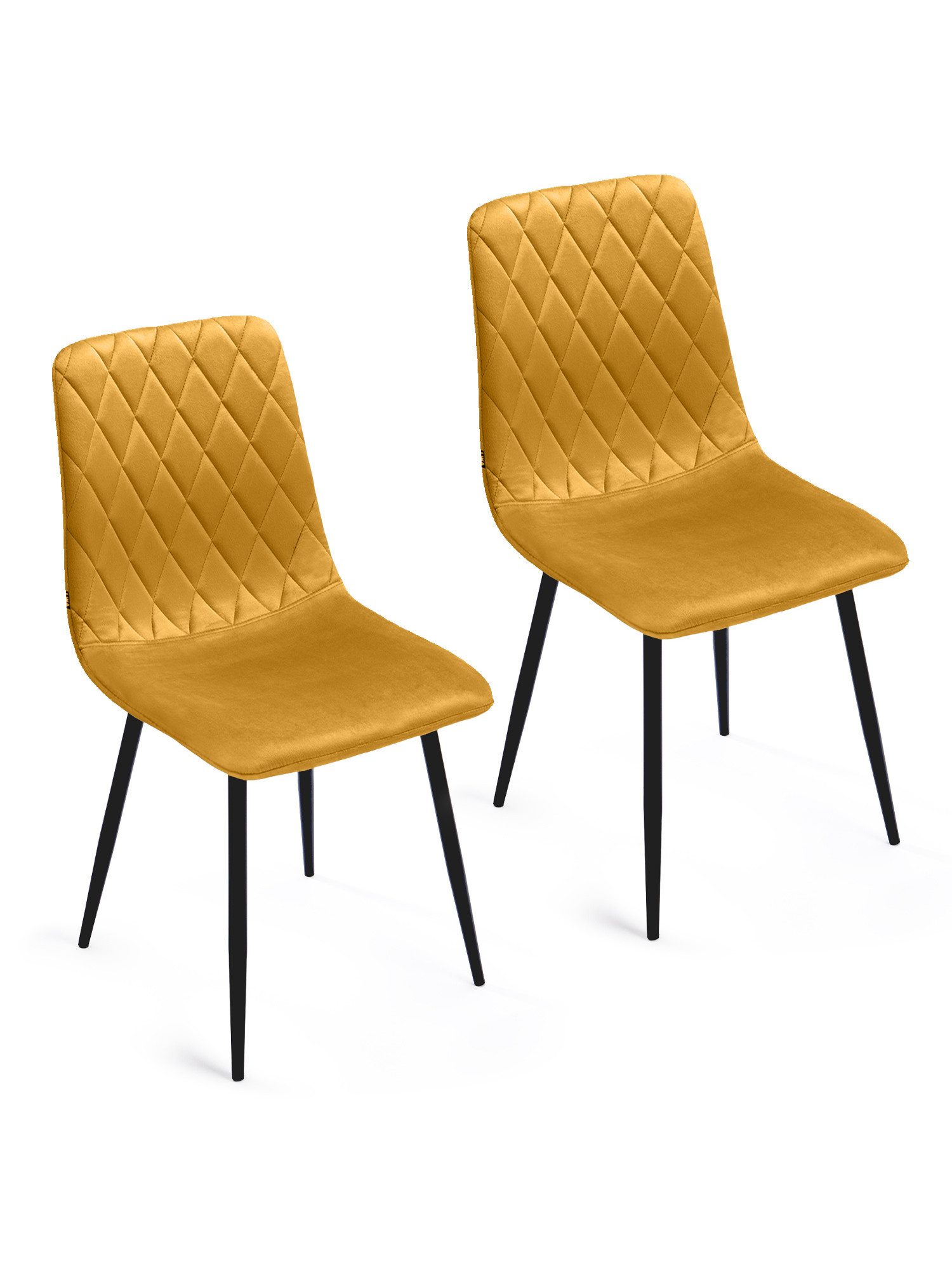 Lina® Esszimmerstuhl Elisia 2er, 4er, 6er Set, Samt & Metall, Modern & Komfortabel (Einzelstuhl (wahlweise im 2er, 4er oder 6er Set erhältlich – falls varyant, 2 St), Ergonomisch geformt, modernes Design, Samtbezug