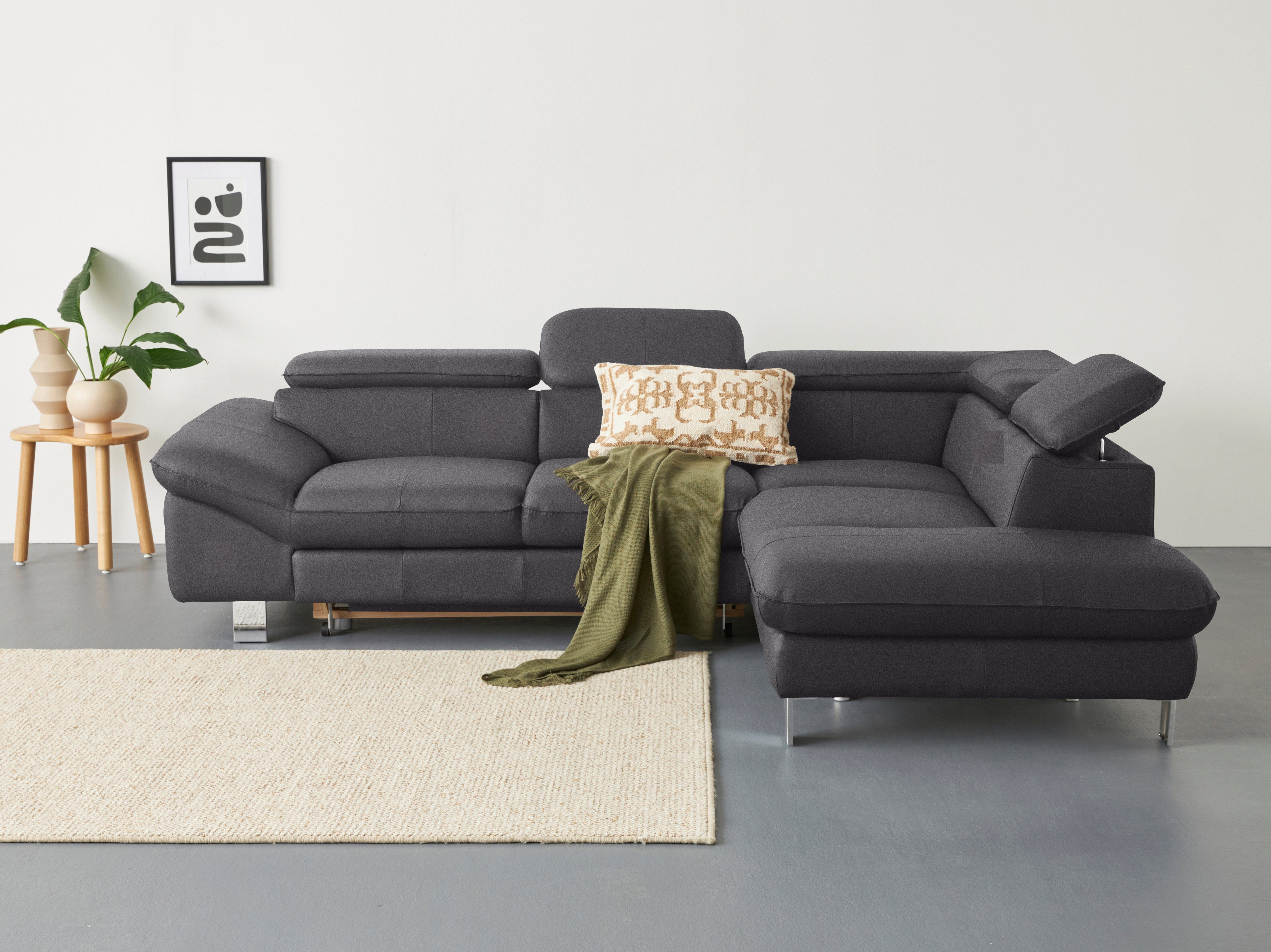 COTTA Ecksofa Driver L-Form, mit Kopfteilverstellung, günstig online kaufen