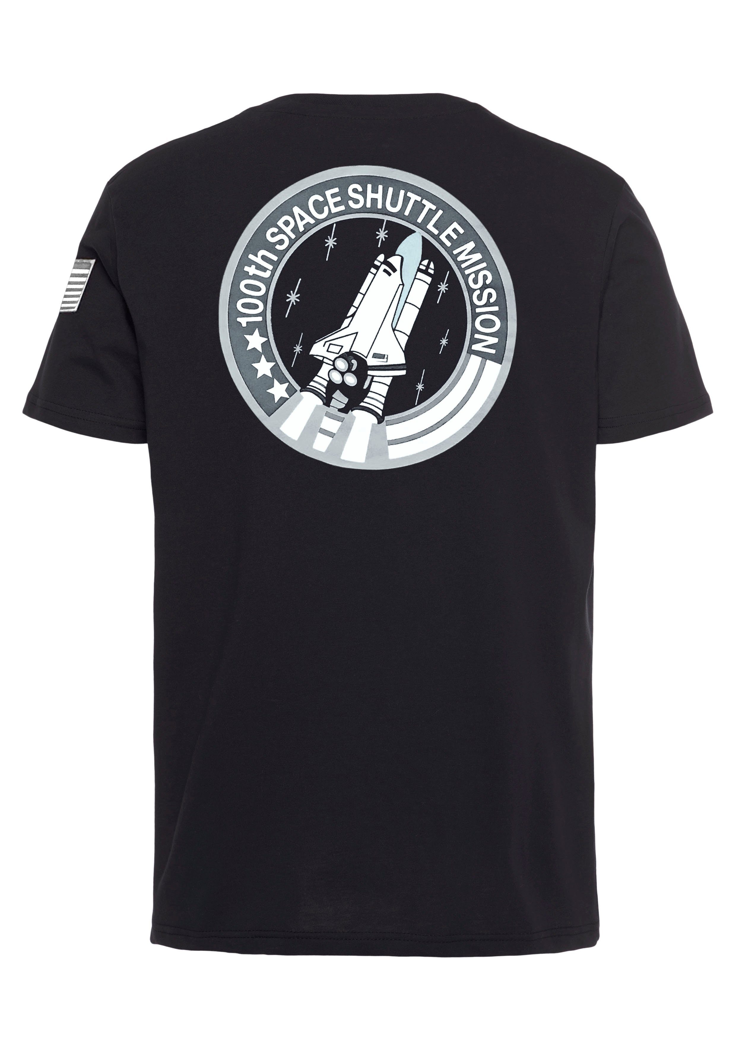 Space Shuttle Industries Alpha T schwarz Rundhalsshirt