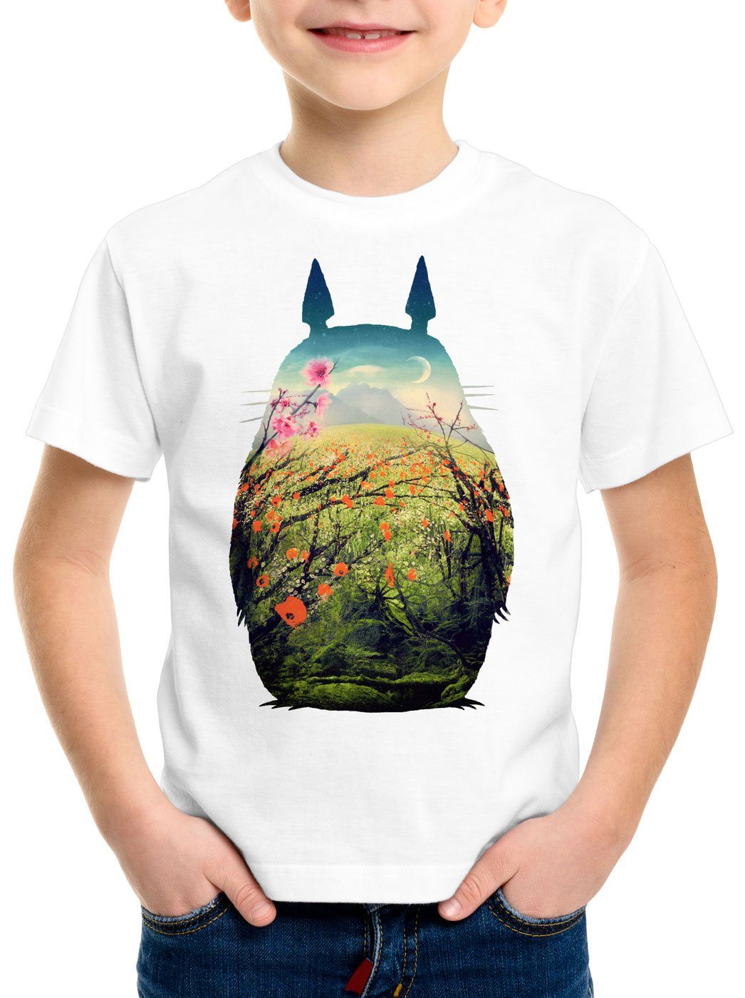 style3 Print-Shirt Kinder T-Shirt Totoro Sommertraum mein nachbar tonari no anime japan