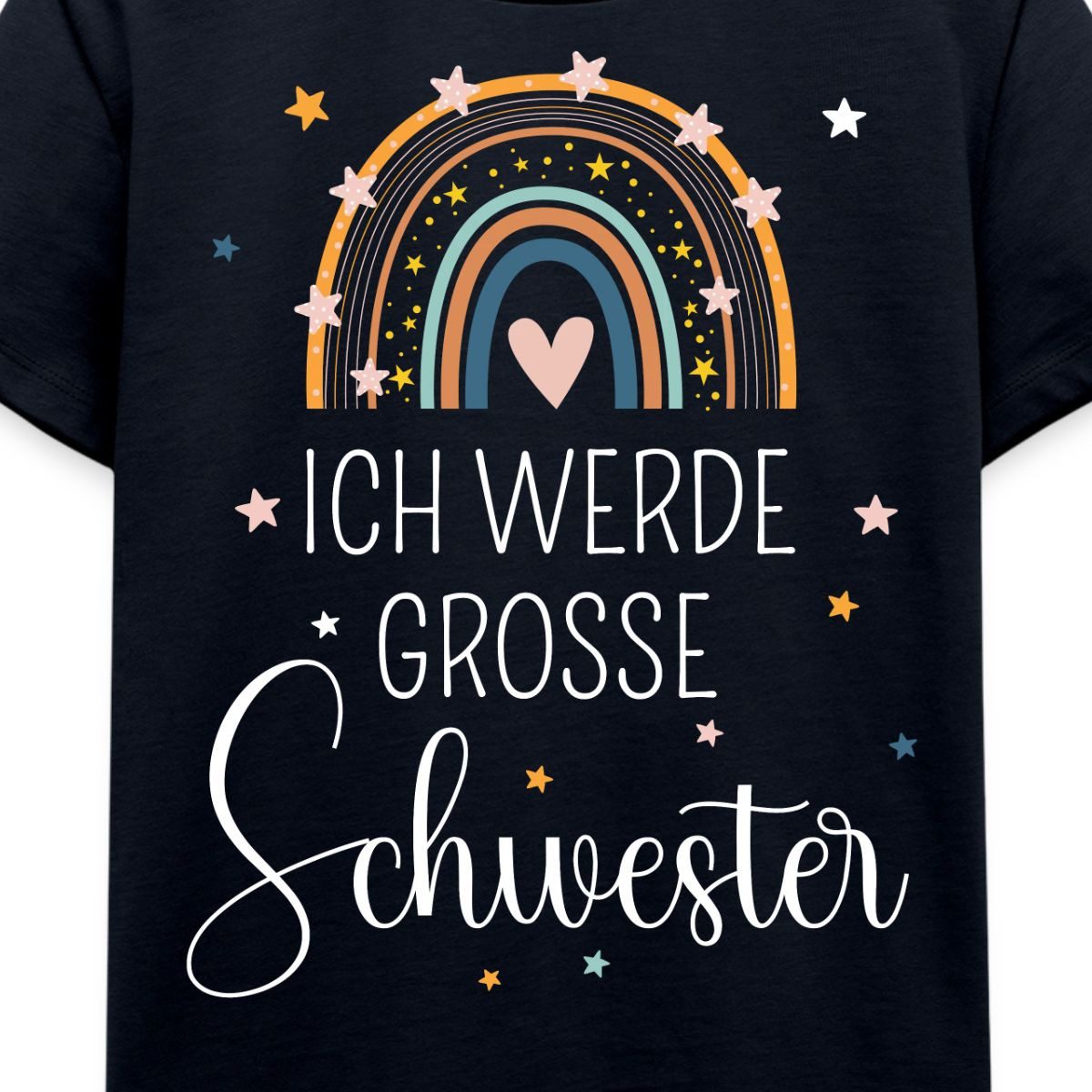 Spreadshirt T-Shirt Ich Werde Große Schwester Regenbogen Kinder Premium T-Shirt (1-tlg)