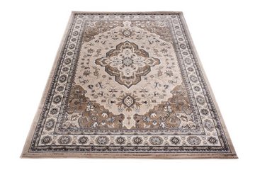 Orientteppich Oriente Teppich - Traditioneller Teppich Orient Beige, Mazovia, 120 x 170 cm, Geeignet für Fußbodenheizung, Pflegeleicht, Wohnzimmerteppich