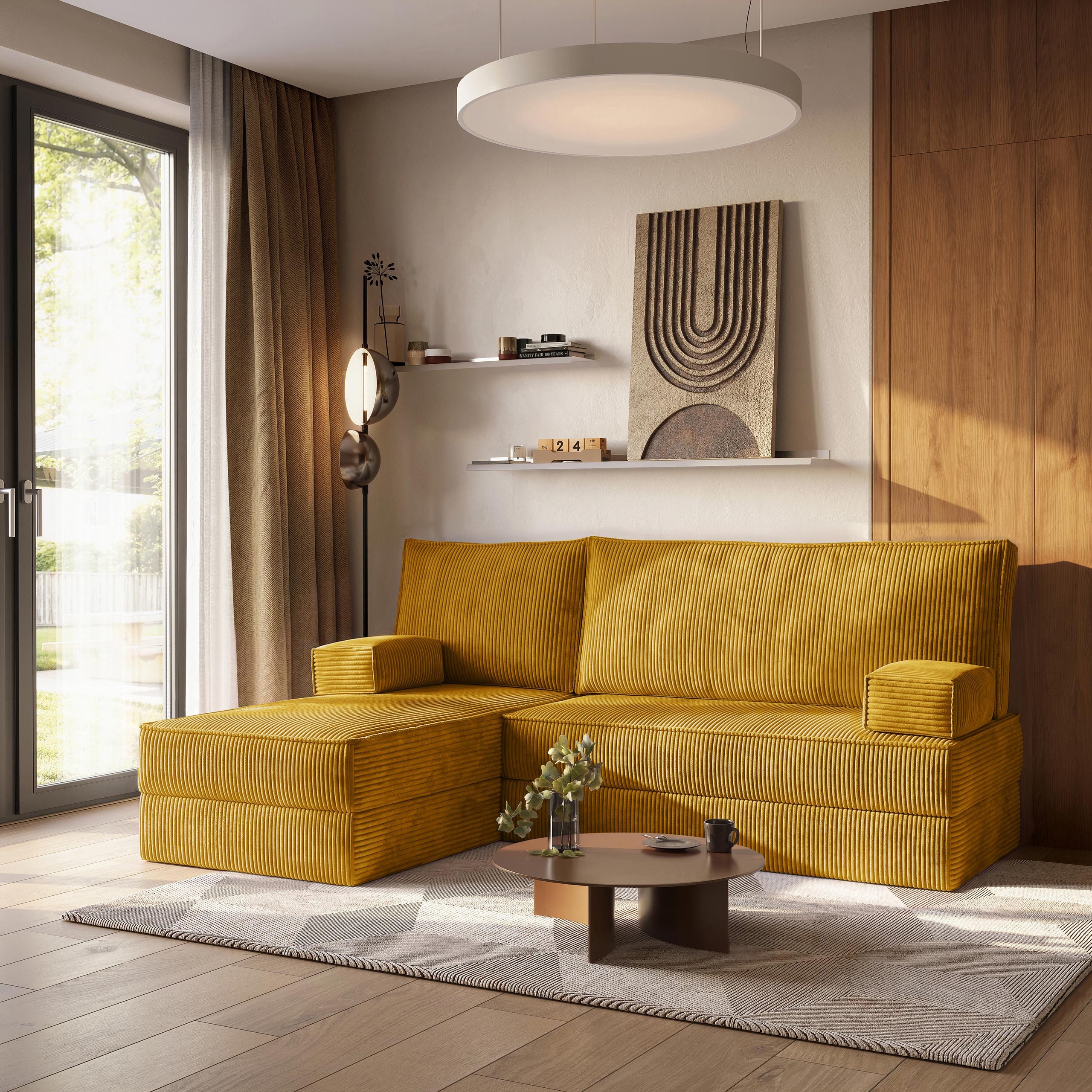 Masseno Ecksofa NOTIA modulares Boneless Sofa mit Schlaffunktion