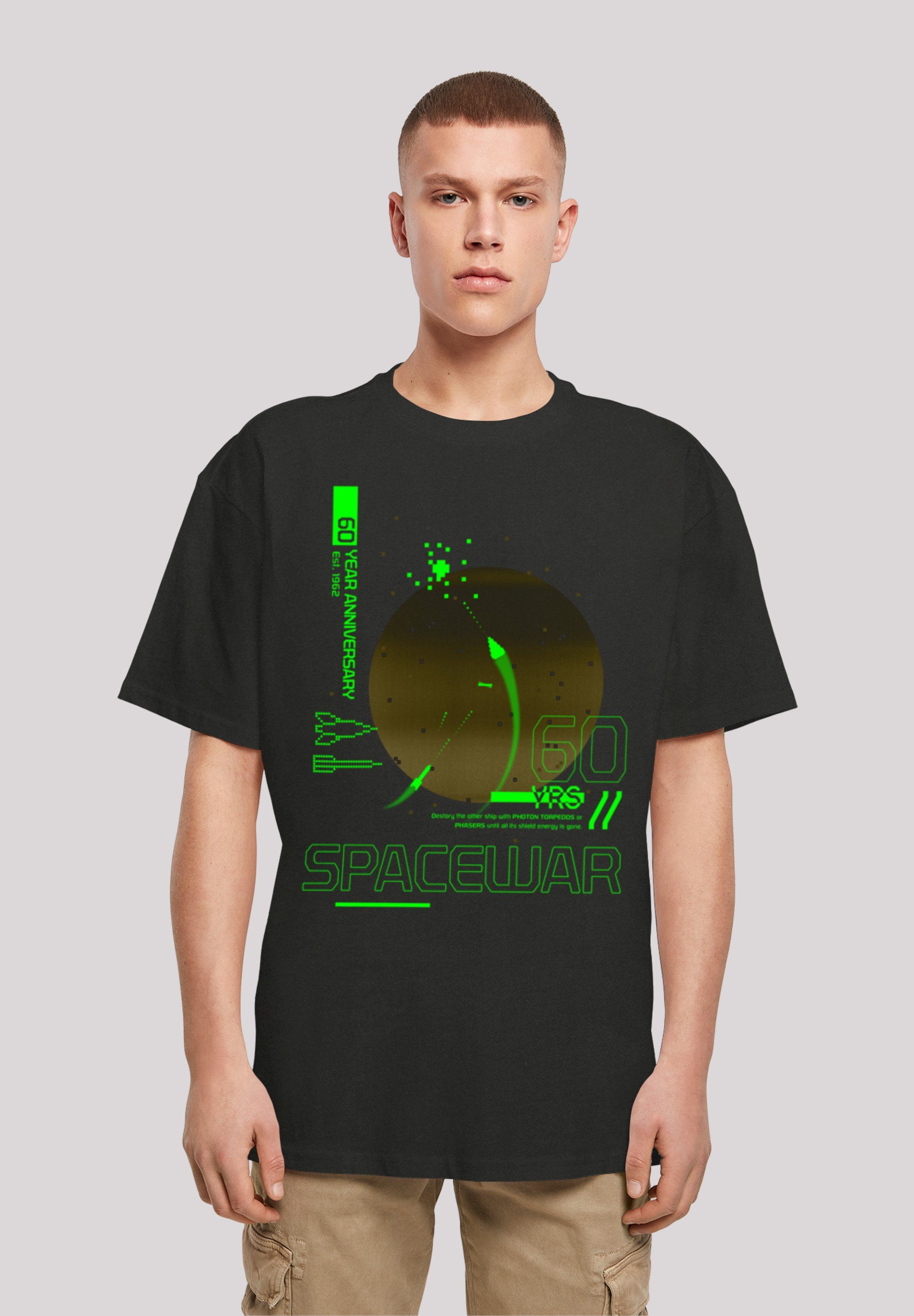 F4NT4STIC T-Shirt SpaceWar Retro Gaming SEVENSQUARED Print schwarz