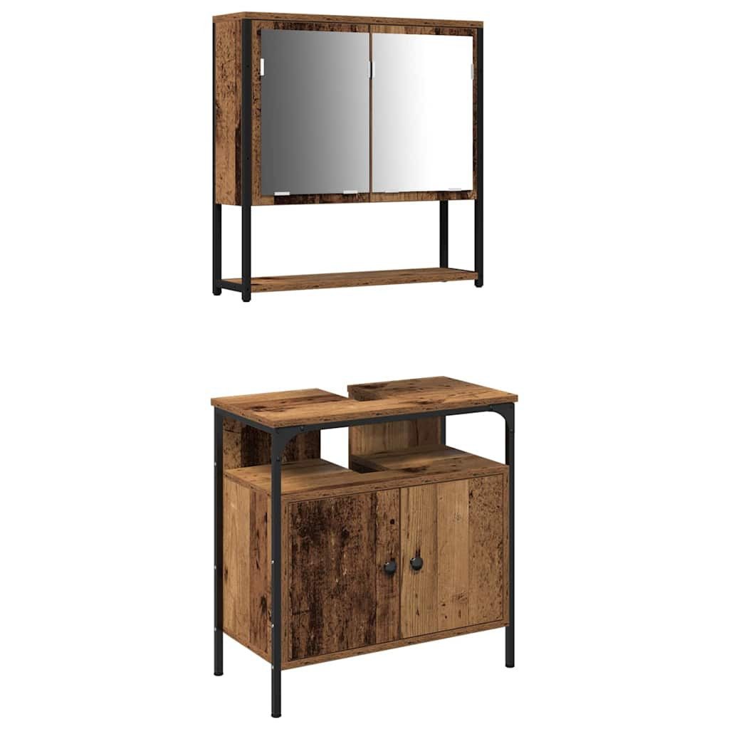 vidaXL Badezimmer-Set Badezimmermöbel Set 2 pcs günstig online kaufen