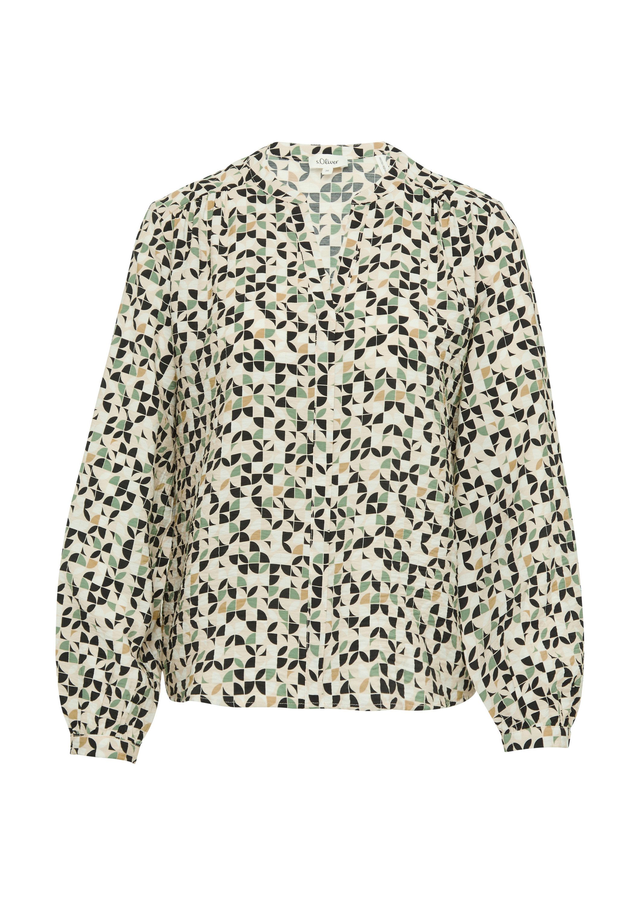 s.Oliver Langarmbluse Bluse Bluse aus Viskosemix günstig online kaufen