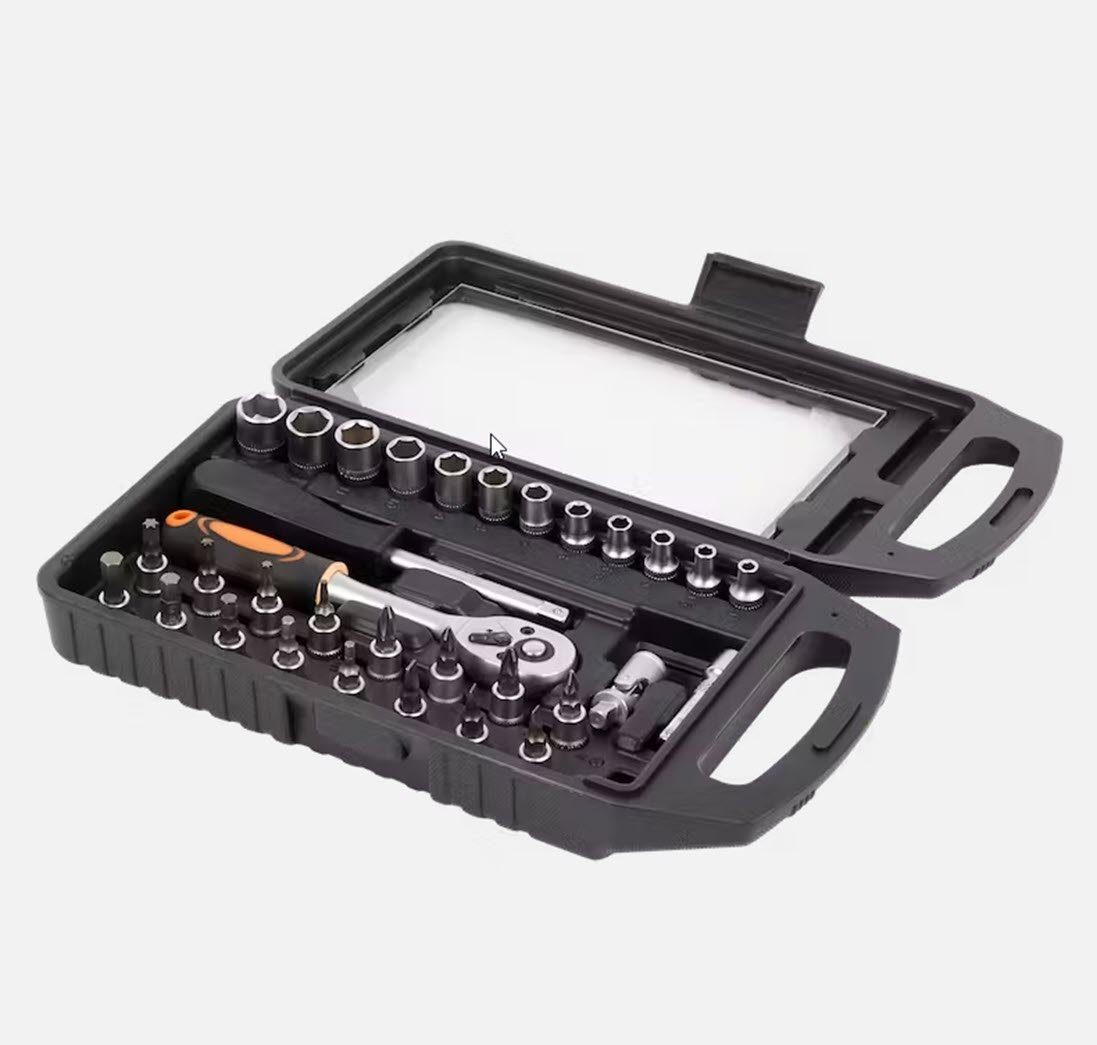 Spectrum Umschaltknarre Steckschlüssel-Satz Bitset und Ratsche 32 tlg. Schraub- und Bitset (32 St)