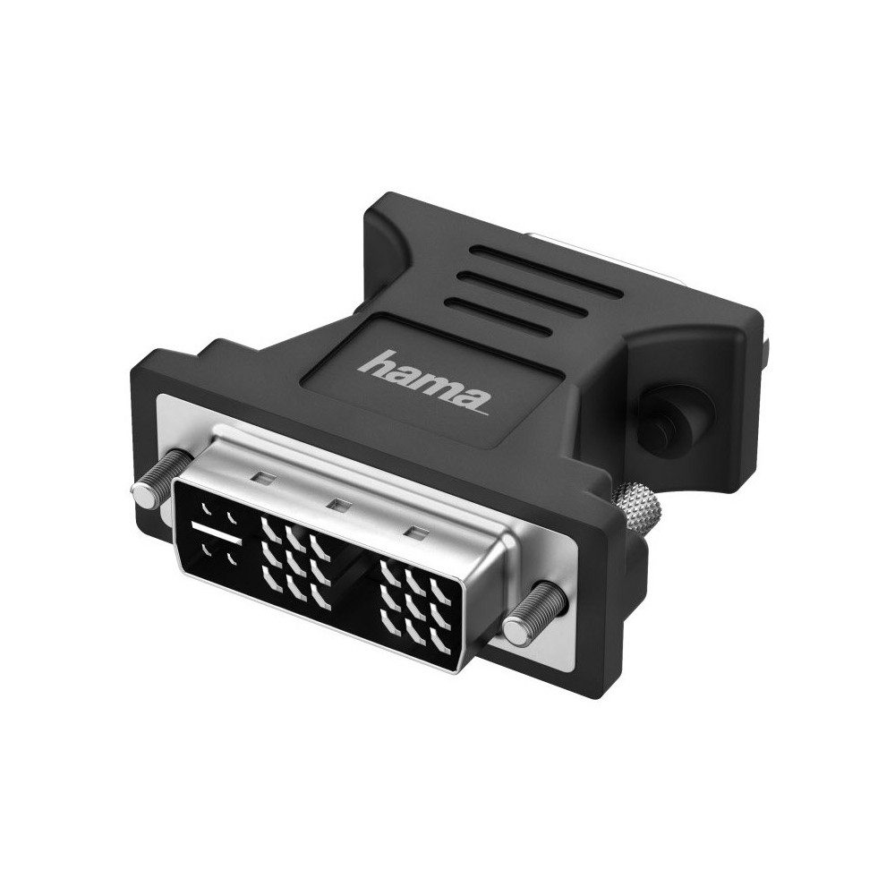 Hama Hama DVI auf VGA-Adapter für PC und Notebook. Computer-Adapter DVI-I-Single-Link Stecker zu Stecker