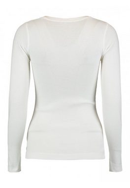 HaILY’S T-Shirt Dünnes Langarm Shirt 2-er Stück Set Stretch Longsleeve KORA (2-tlg) 4697 in Weiß-Grün