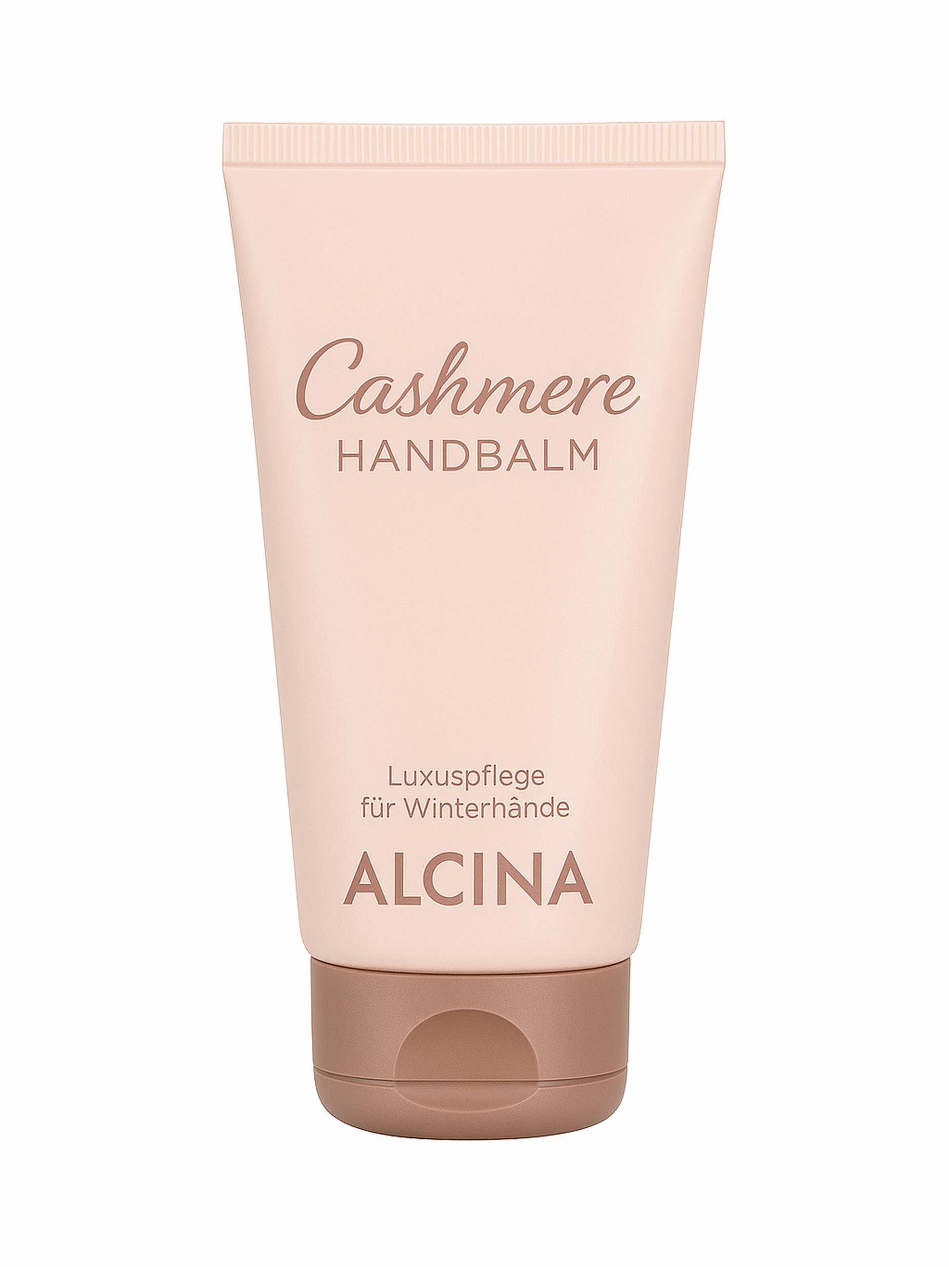 ALCINA Handcreme Cashmere Handbalm bei spröden rauhen Winterhänden (50 ml) Packung, Enthält Sheabutter für Geschmeidigkeit, reduziert Wasserverlust