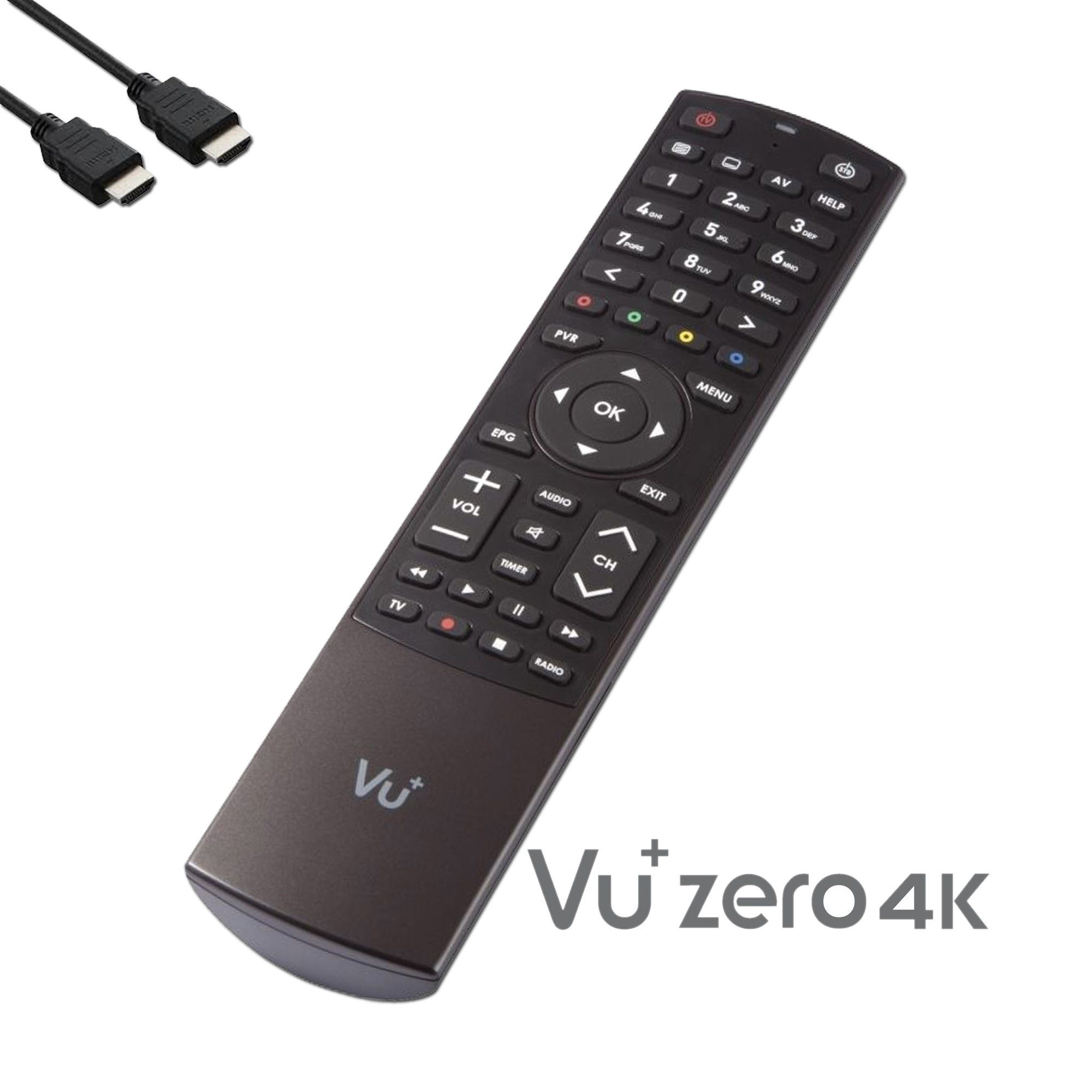 VU+ Zero 4K 1x DVB-S2X Multistream + und HDD UHD 2TB 300 SAT-Receiver Linux Receiver