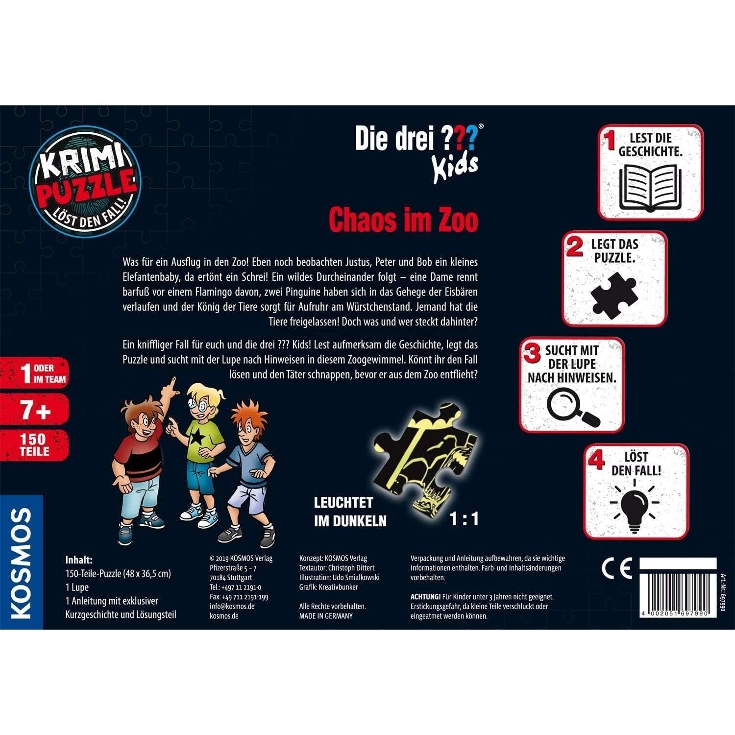 KOSMOS Verlag Puzzle KOSMOS 697990 Krimi Puzzle Die drei ??? Kids Chaos im günstig online kaufen