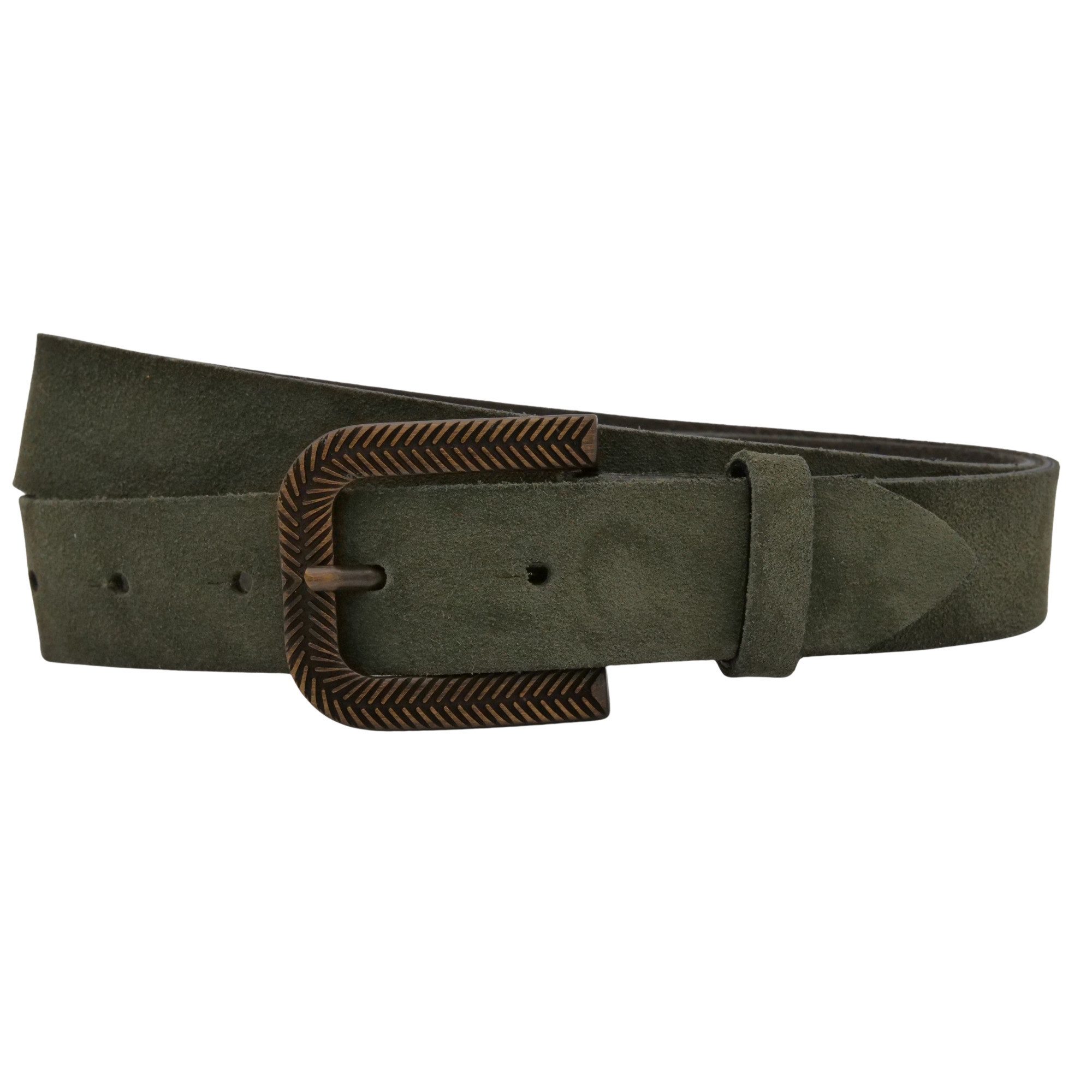 AnnaMatoni Ledergürtel AnnaMatoni Damen Ledergürtel in hochwertigem Velour Leder 3cm
