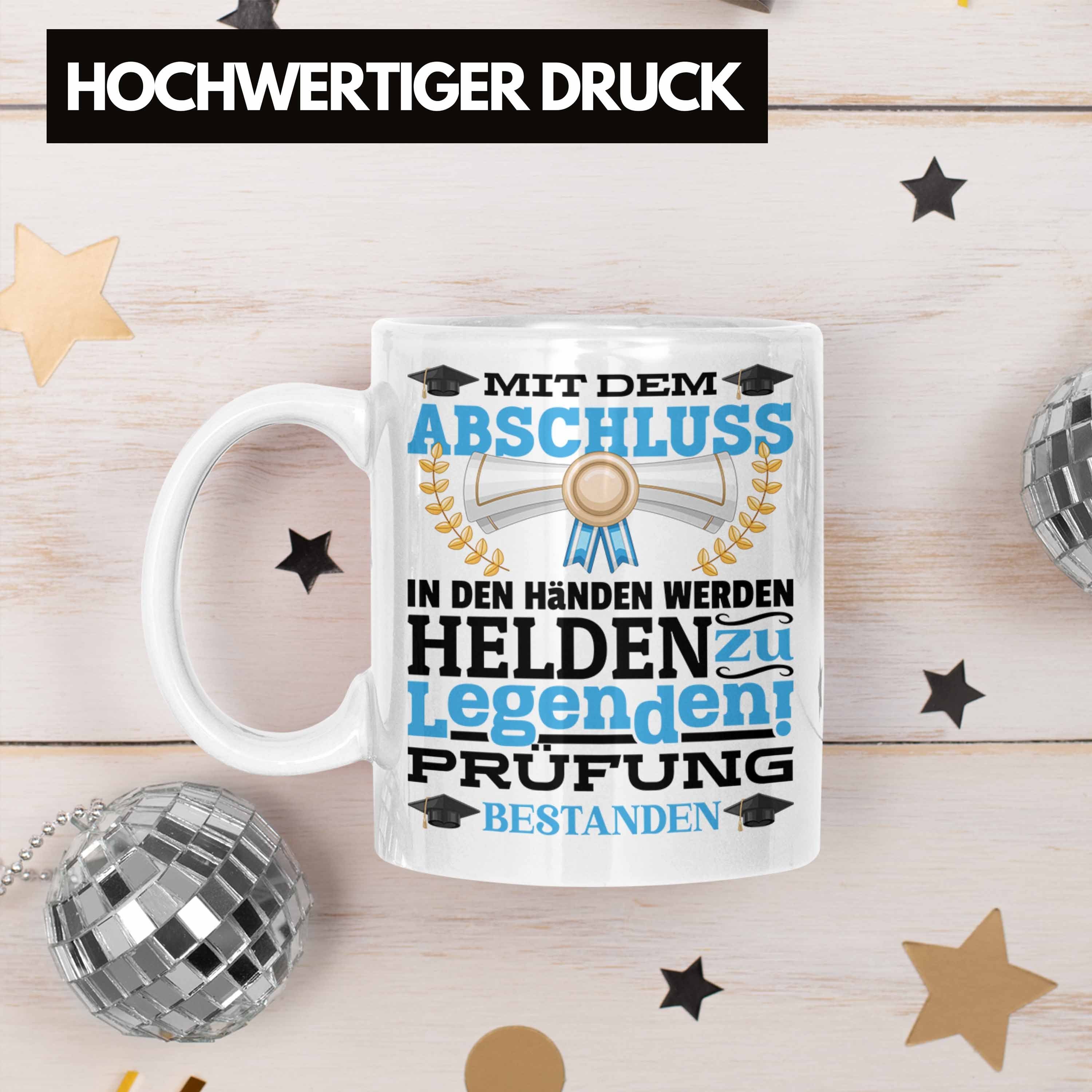 Prüfung Geschenkidee Geschenk Tasse Absch Bestandene Bestanden Prüfung Weiss Trendation Tasse