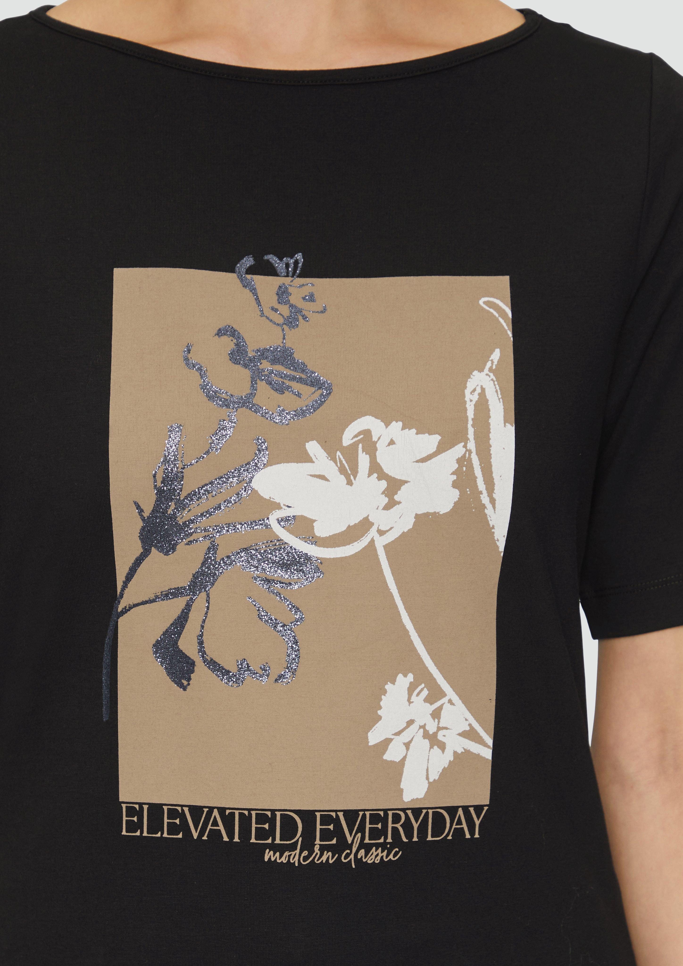 s.Oliver BLACK LABEL Kurzarmshirt Jerseyshirt mit günstig online kaufen