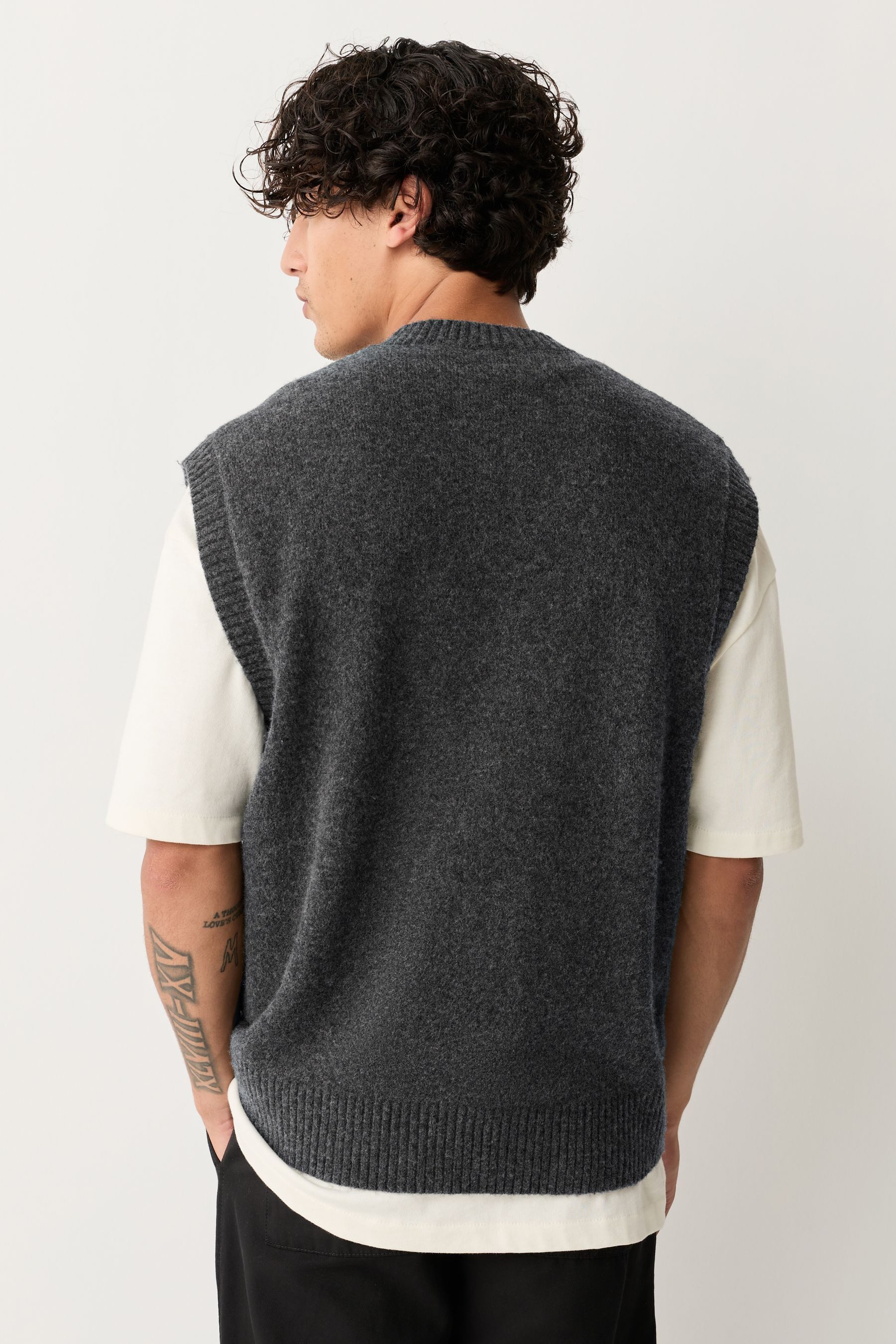 Next Trägertop Strickpullunder mit Rundhalsausschnitt und Wolle (1-tlg) günstig online kaufen
