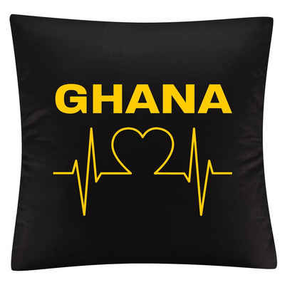 Kissenbezug Ghana - Herzschlag - Kissen, multifanshop
