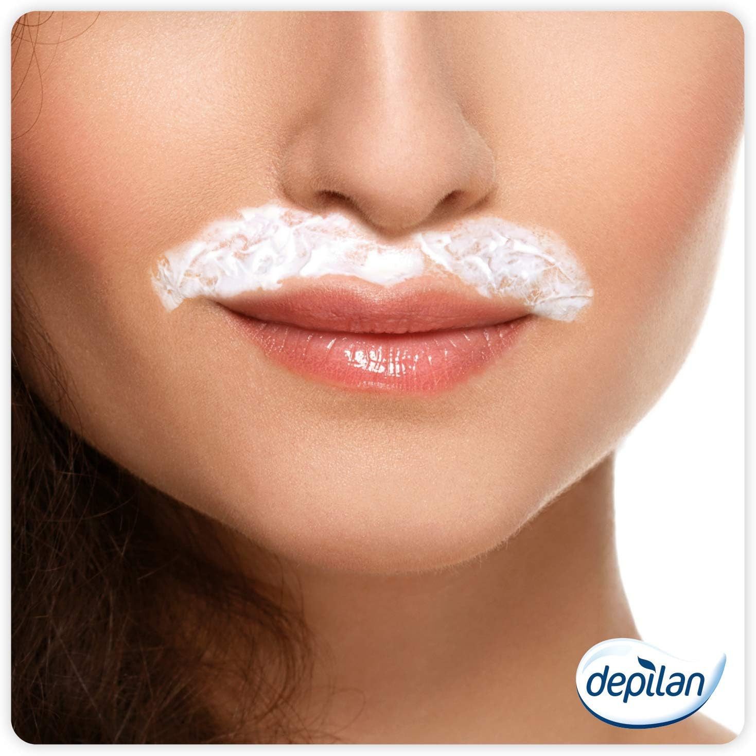 Depilan Haarcreme Bleichcreme für Körper- und Gesichtshaare, 1 Packung je 2x 50ml, mit beruhigendem Aloe Vera Extrakt