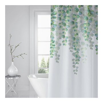 GelldG Duschvorhang Grüne Blätter Pflanze Anti-Schimmel wasserdicht Polyester Bad Vorhang