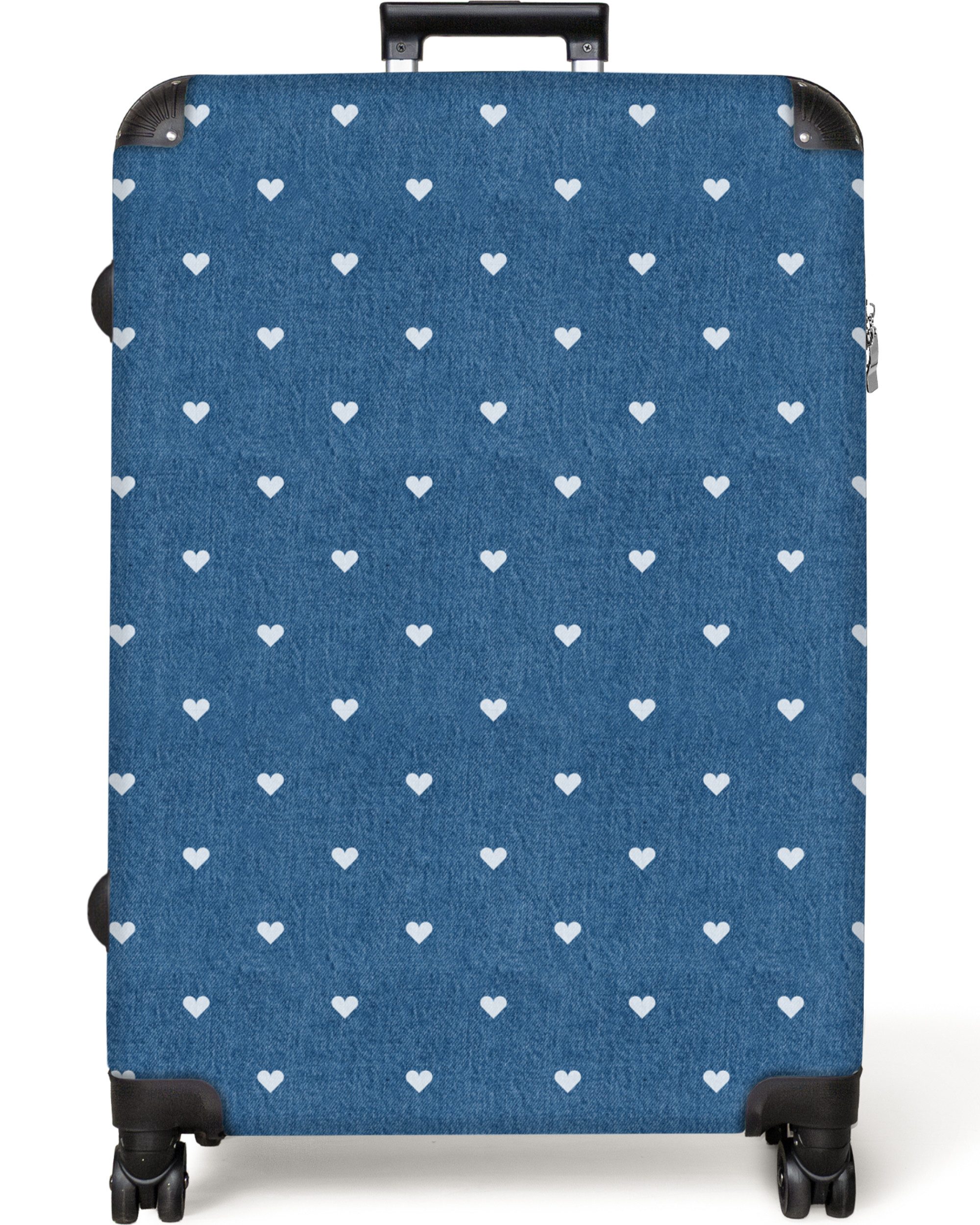 NoBoringSuitcases.com© Hartschalen-Trolley Herzen - Muster - günstig online kaufen